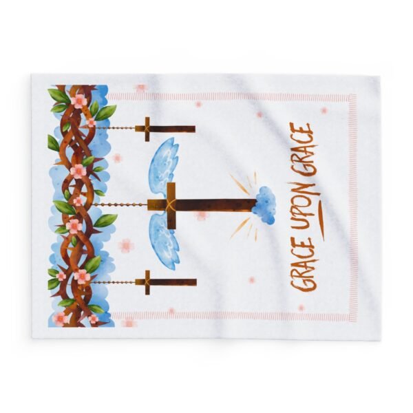 Grace Upon Grace Fleece Christian Blanket - Image 2