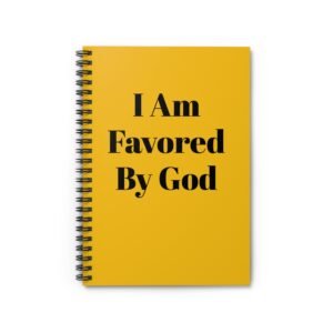 I am favored by God notebook, Religious items, jesus lover notebook.