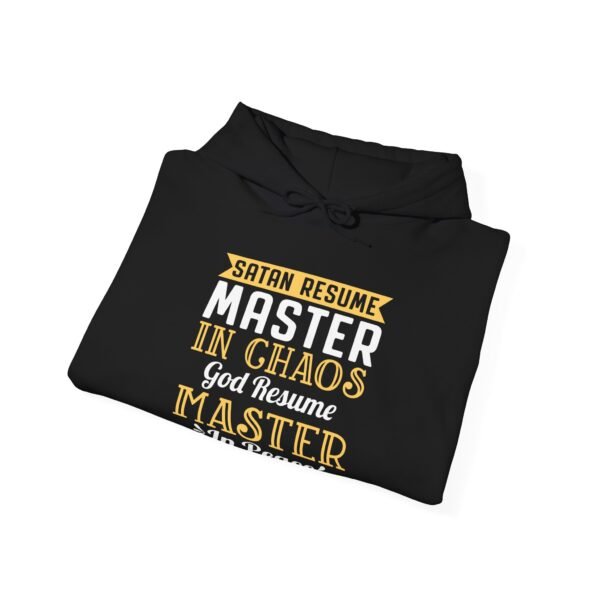 Satan resume master in  chaos hoodie for women - Image 4