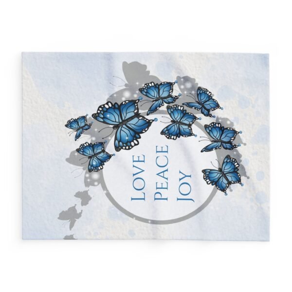 Christian Motivational Blanket - Love Peace and Joy - Image 2