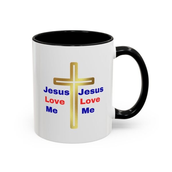 Jesus love me christian coffee cup