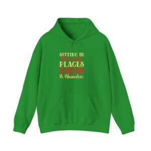 Sitting In Heavenly Places Men Hooded Sweatshirt, Cozy Men Hoodie, Spiritual Apparel, Perfect Gift for Friends, Casual Fashion