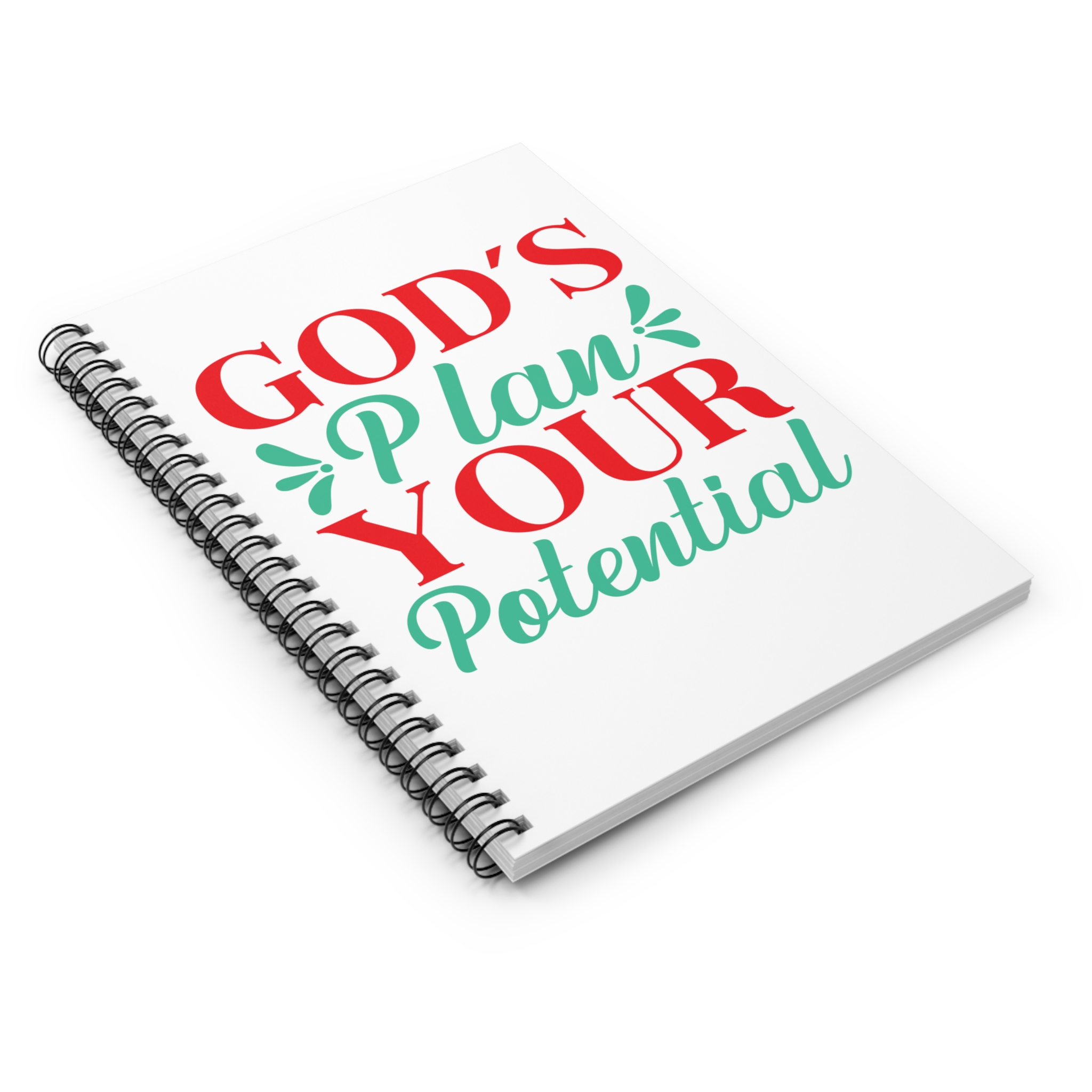 Gods plan your potential Ruled Line notebook, Religious items, Devotional journal - Image 3
