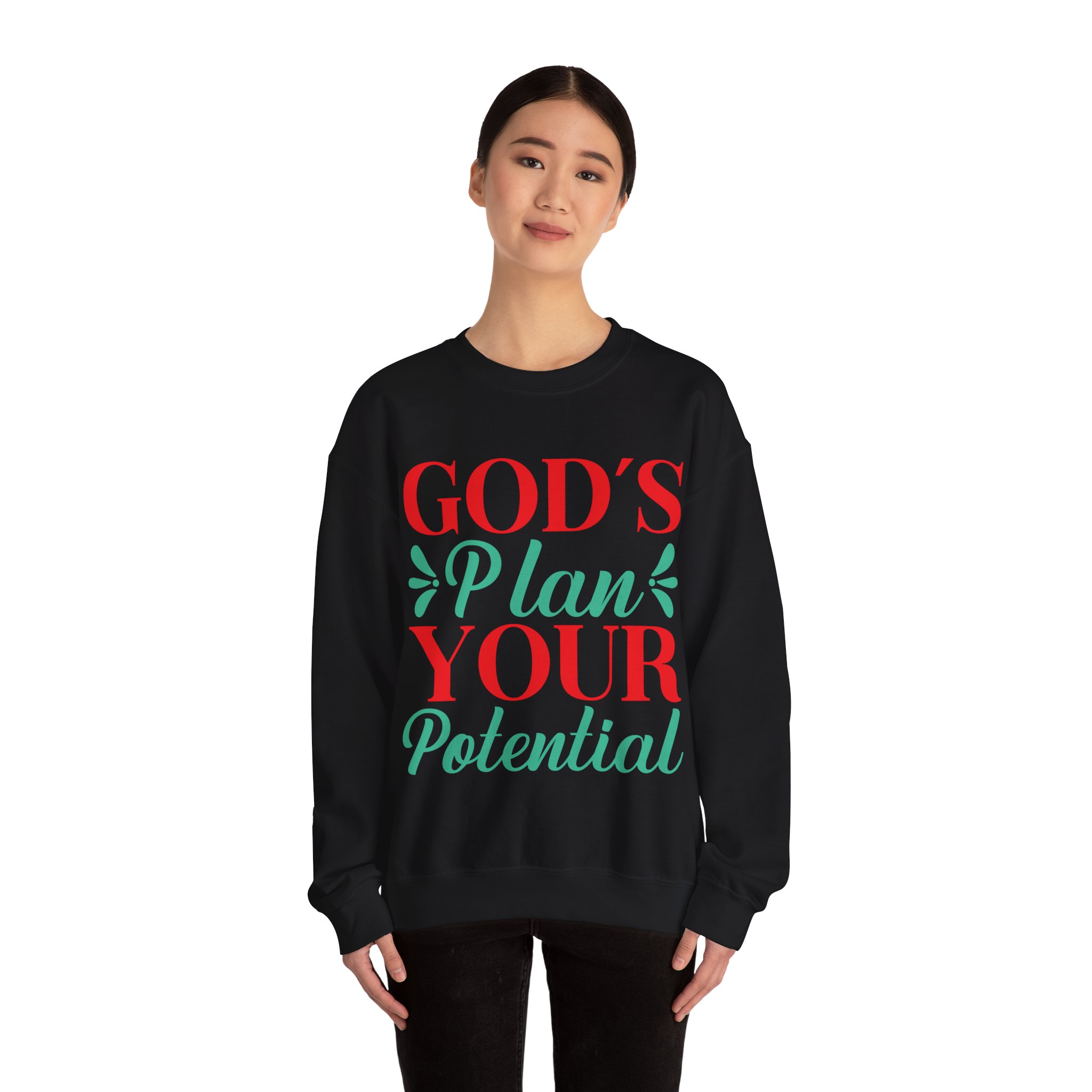 God's plan your potential sweatshirt, Women Jesus Lover Sweatshirt, Religious gift, - Image 10
