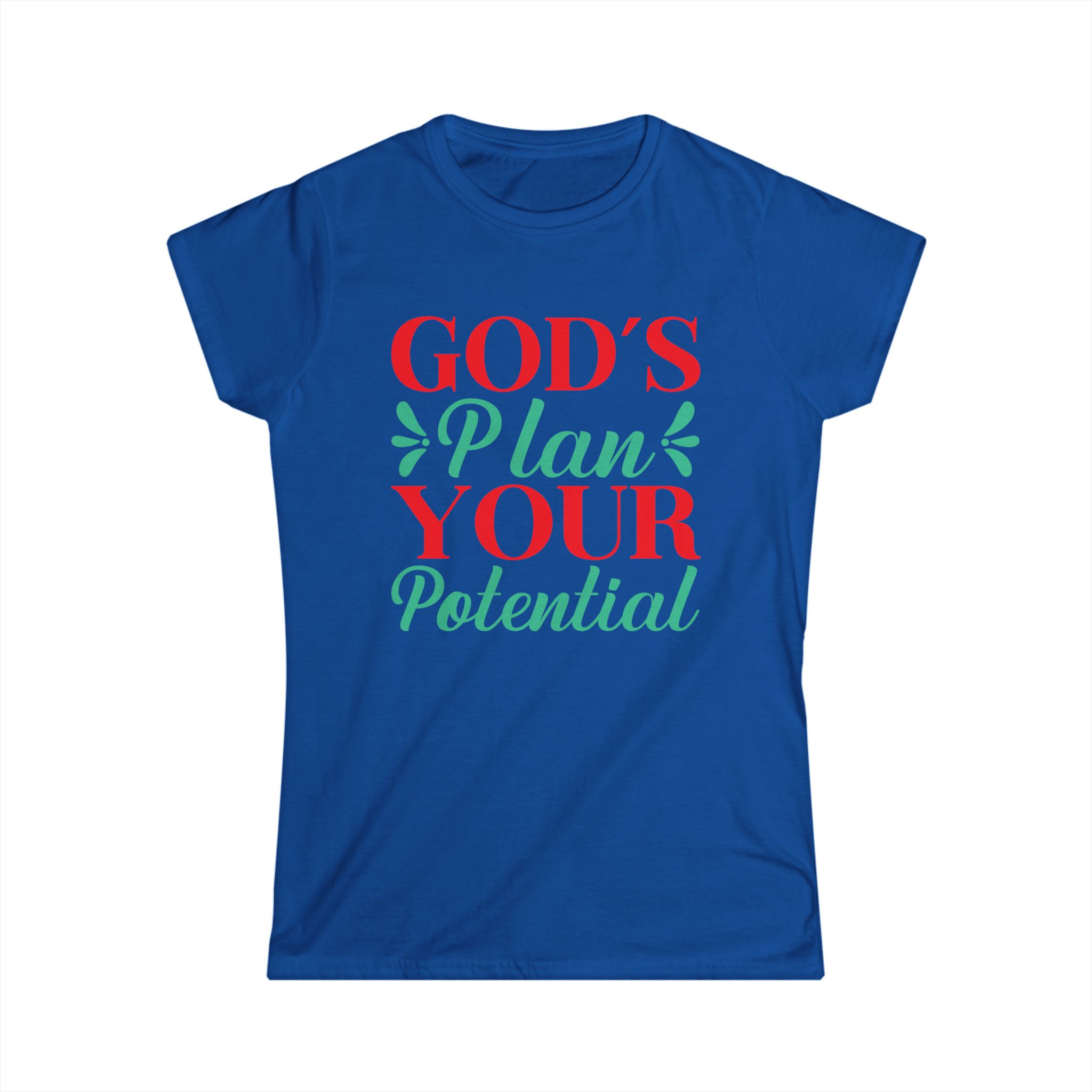 God's plan your potential Women's T-shirt, Religious T-shirt, Motivational T-shirt - Image 3