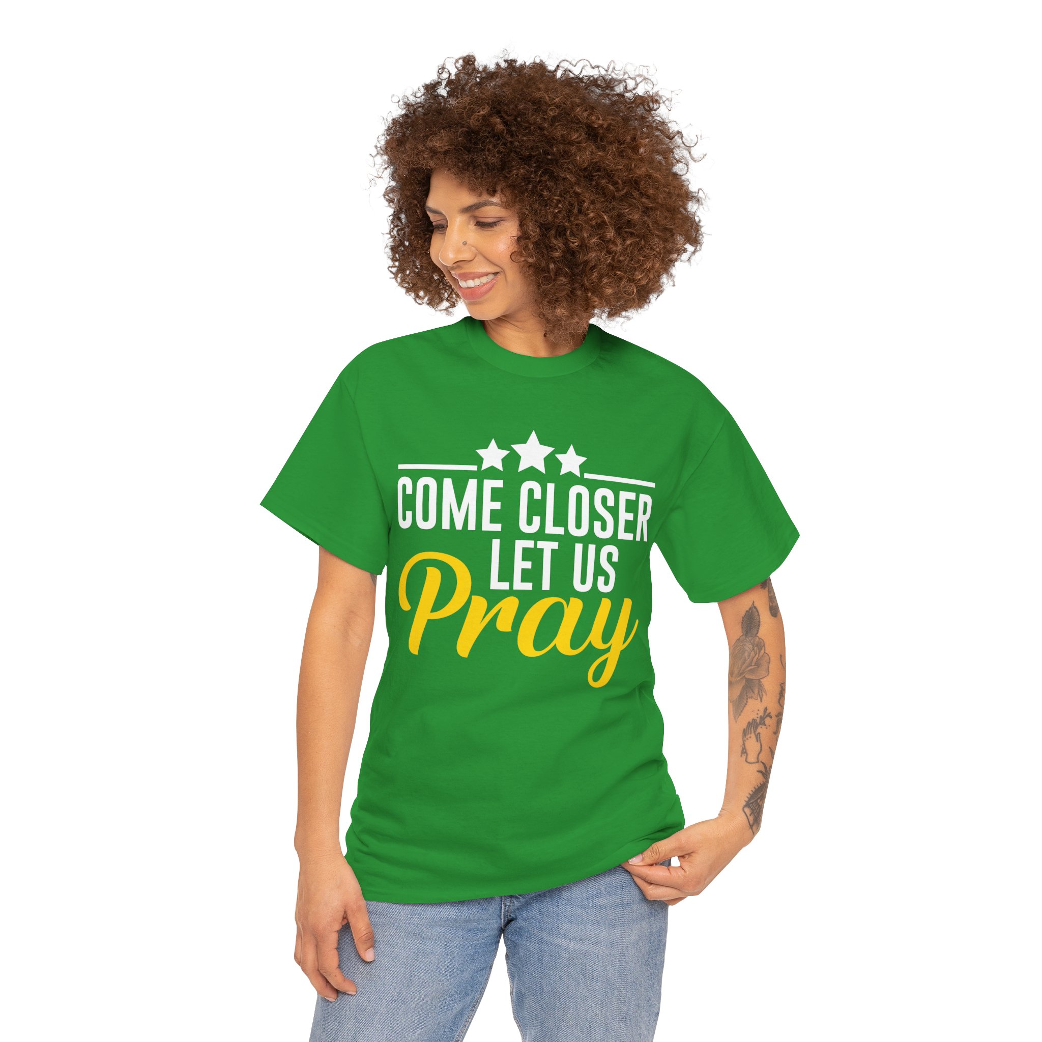 Let Us Pray Women T-Shirt, Motivational shirt, Inspiration t-shirt - Image 3