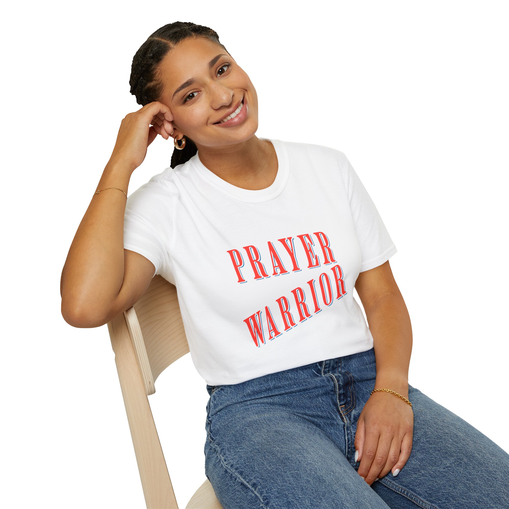 Women Prayer warrior T-Shirt, Christian Faith Graphic tee, Religious outfits, Jesus apparel. - Image 5