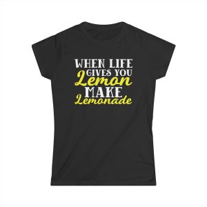 When life gives you lemon make lemonade t-shirt, Funny t-shirt, positive shirt, hope shirt,