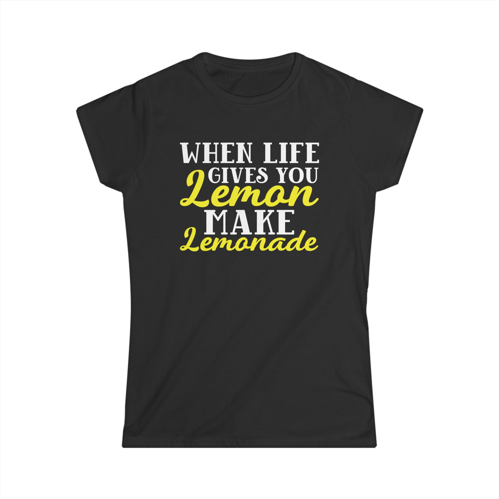 When life gives you lemon make lemonade t-shirt, Funny t-shirt, positive shirt, hope shirt,