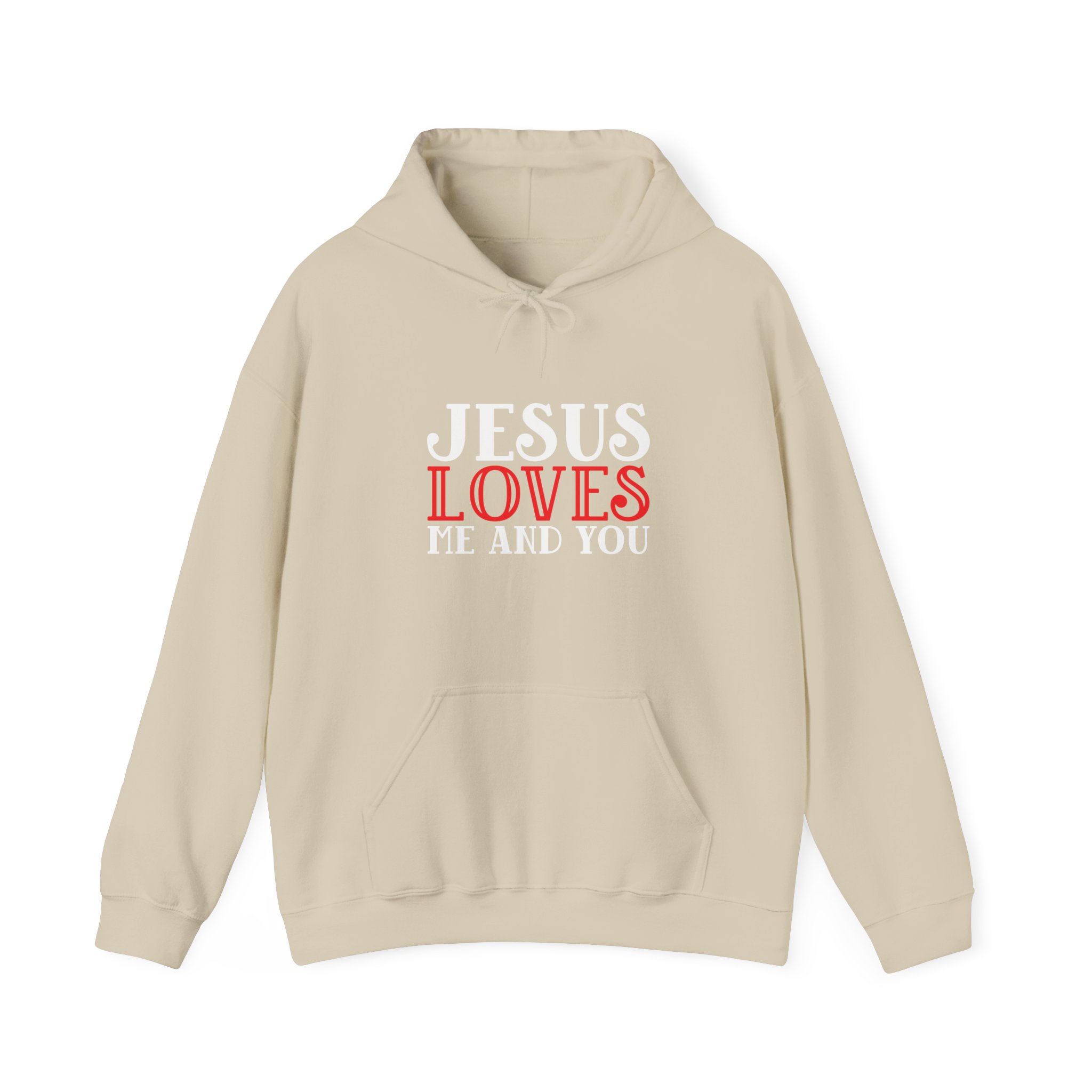 Jesus Loves Me And You Women Heavy Blend™ Hooded Sweatshirt - Image 3
