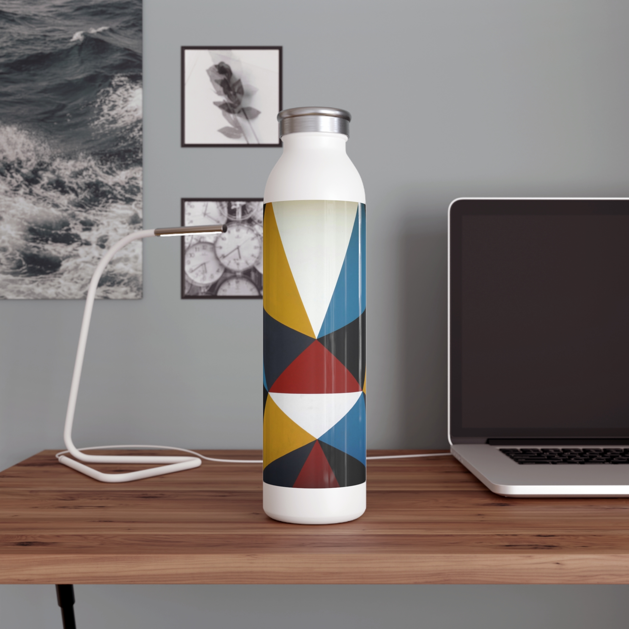 Pattern Slim Water Bottle, Colorful water bottle, Religious gifts, Pattern water bottle. - Image 6