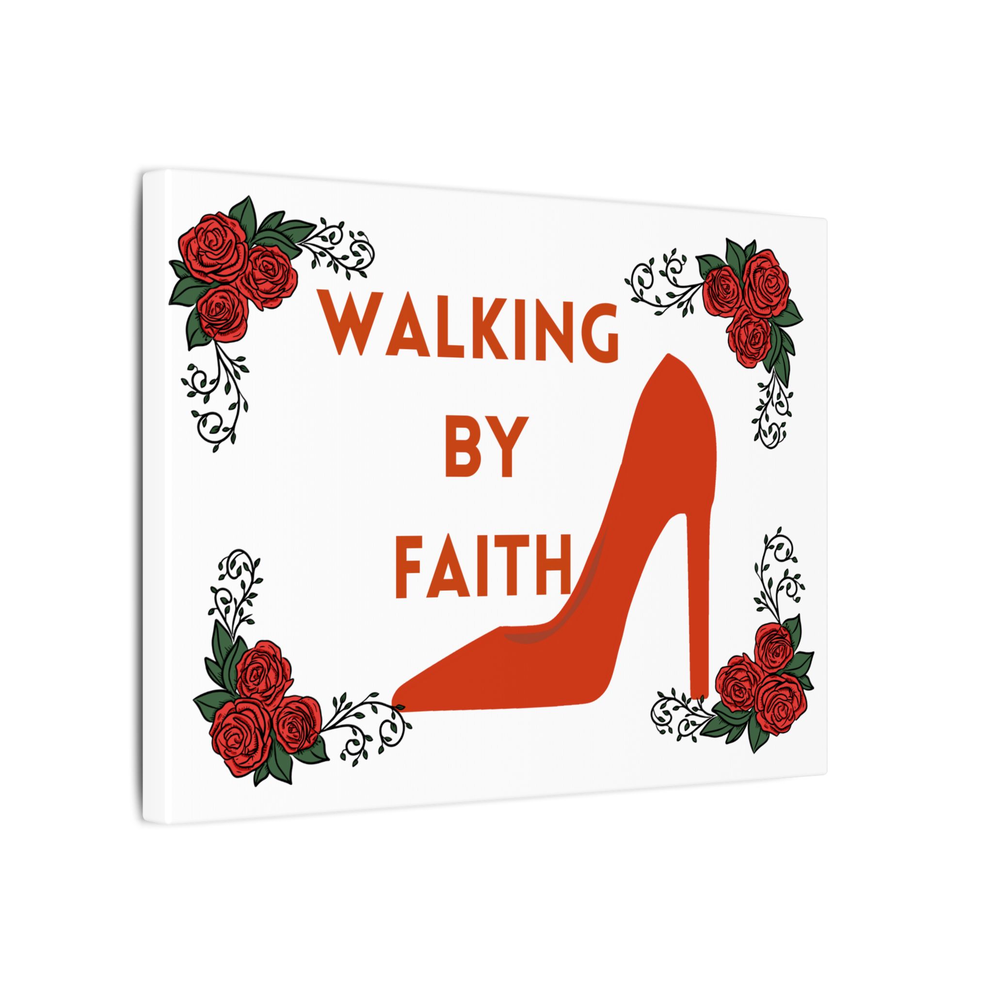 Walking by faith wall art Christian quotes - Image 2