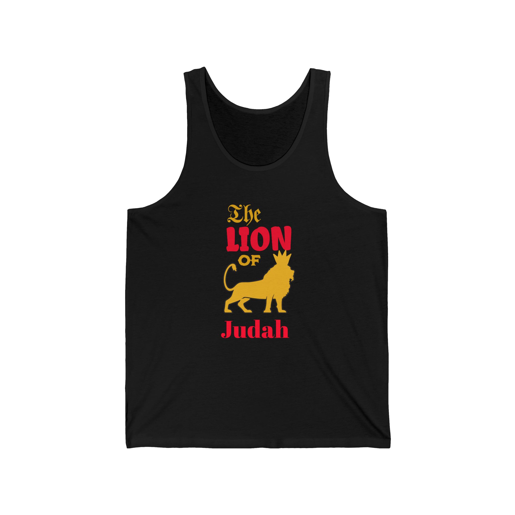 Lion of Judah Jersey Tank, Christian quotes, Gift for him, Lion tee, - Image 2