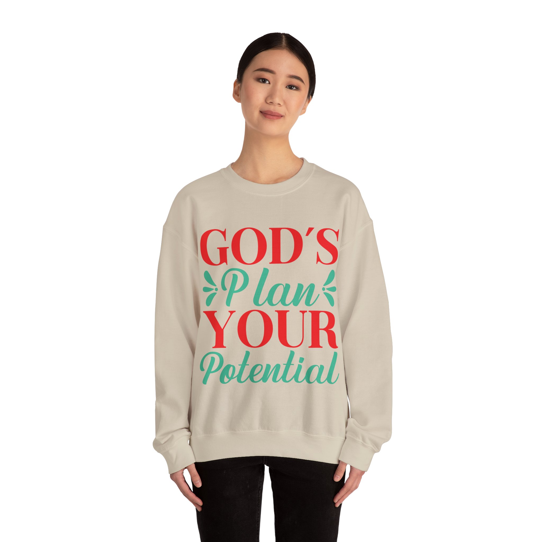God's plan your potential sweatshirt, Women Jesus Lover Sweatshirt, Religious gift, - Image 16
