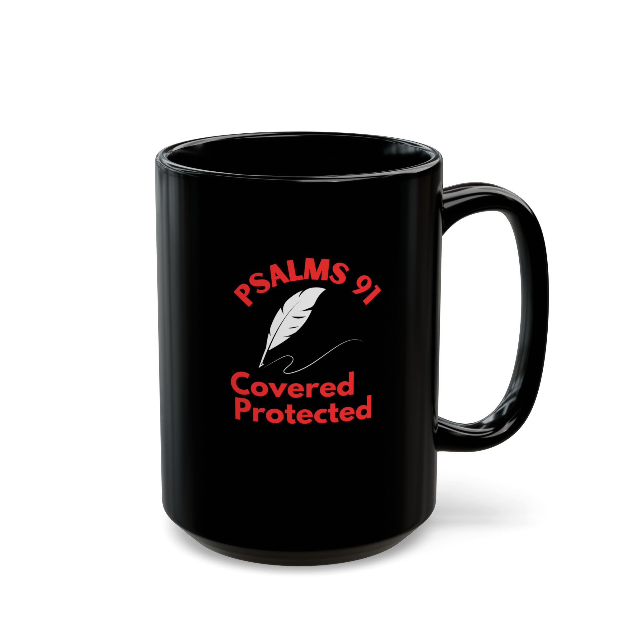Psalms 91 Black Mug , Christian gifts, Bible verse cup, Bible quotes, Coffee mug, - Image 7
