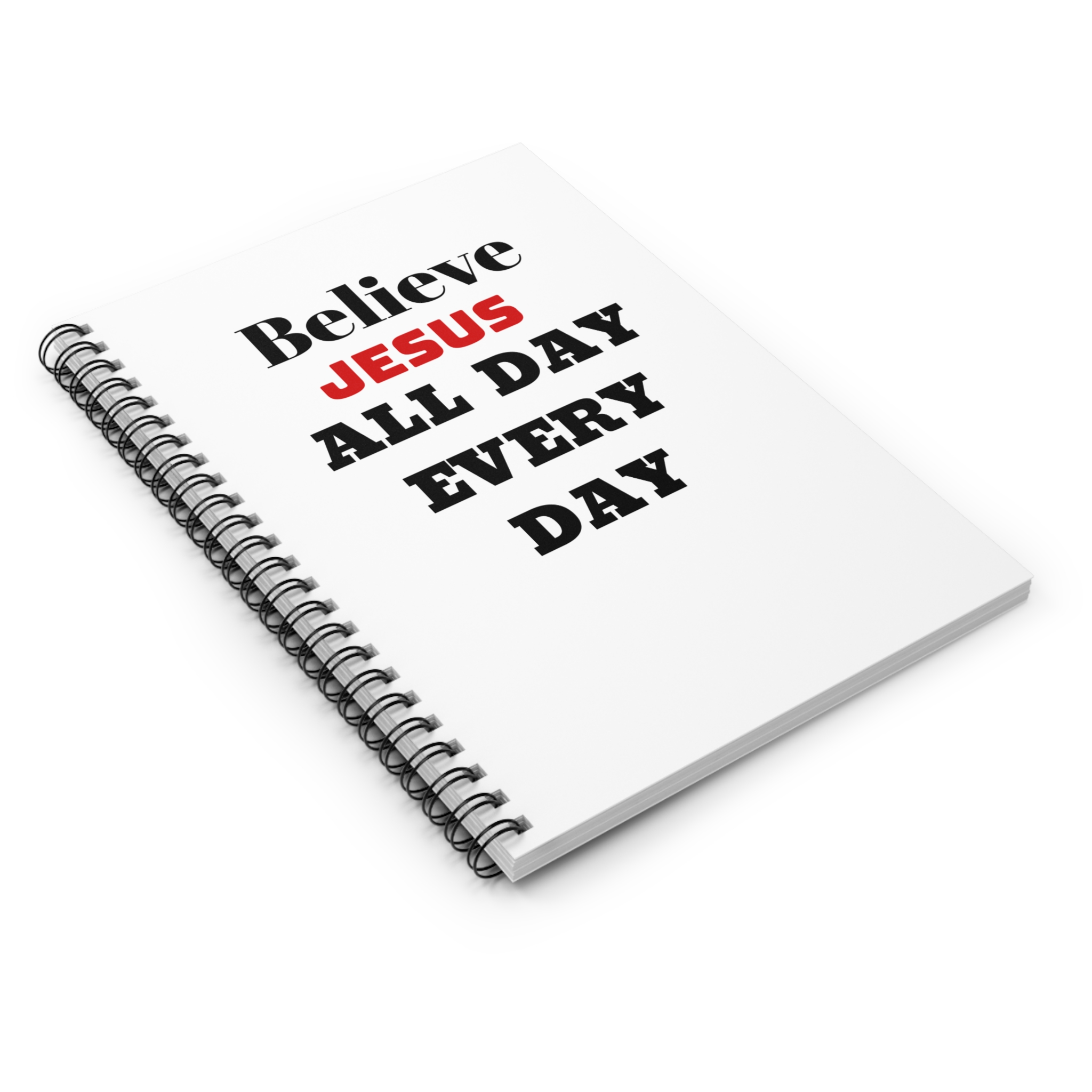 Believe jesus all day every day prayer journal, God quotes, jesus lover gifts, bible study journal, - Image 3
