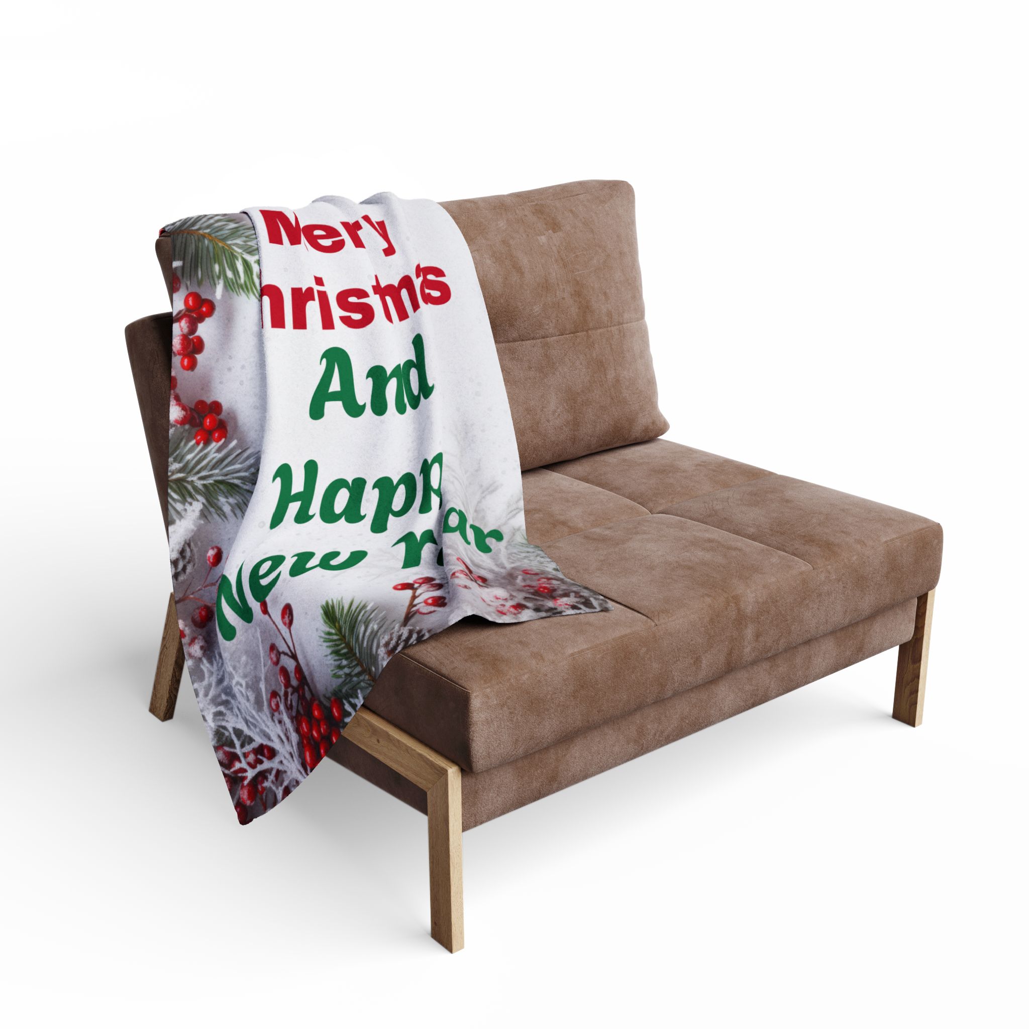 Merry Christmas Fleece Blanket - Image 4