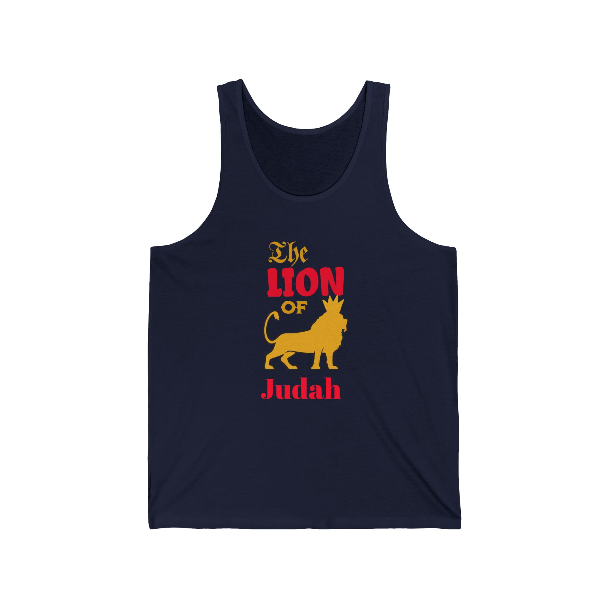Lion of Judah Jersey Tank, Christian quotes, Gift for him, Lion tee, - Image 4