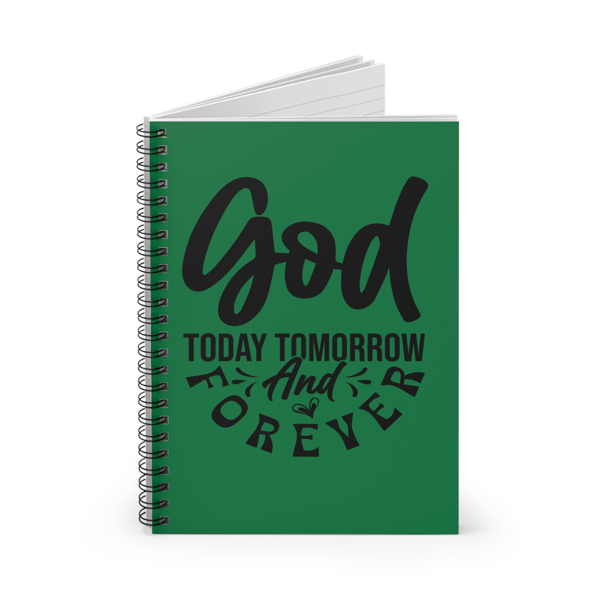 God today tomorrow now and forever spiral notebook journaling religious items - Image 2
