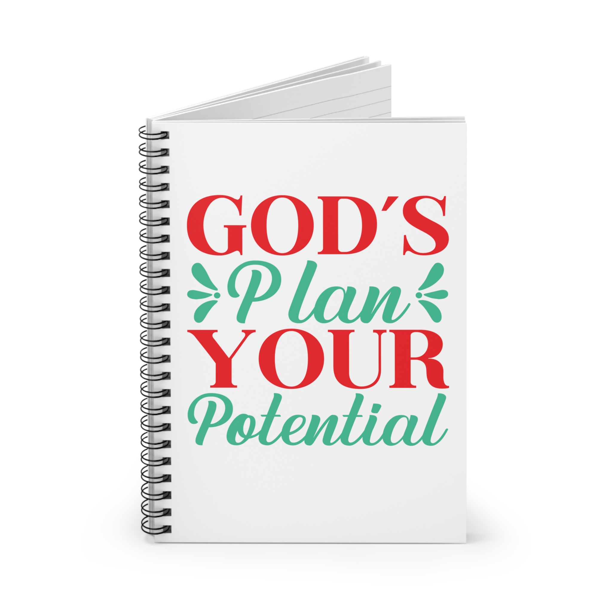 Gods plan your potential Ruled Line notebook, Religious items, Devotional journal - Image 2