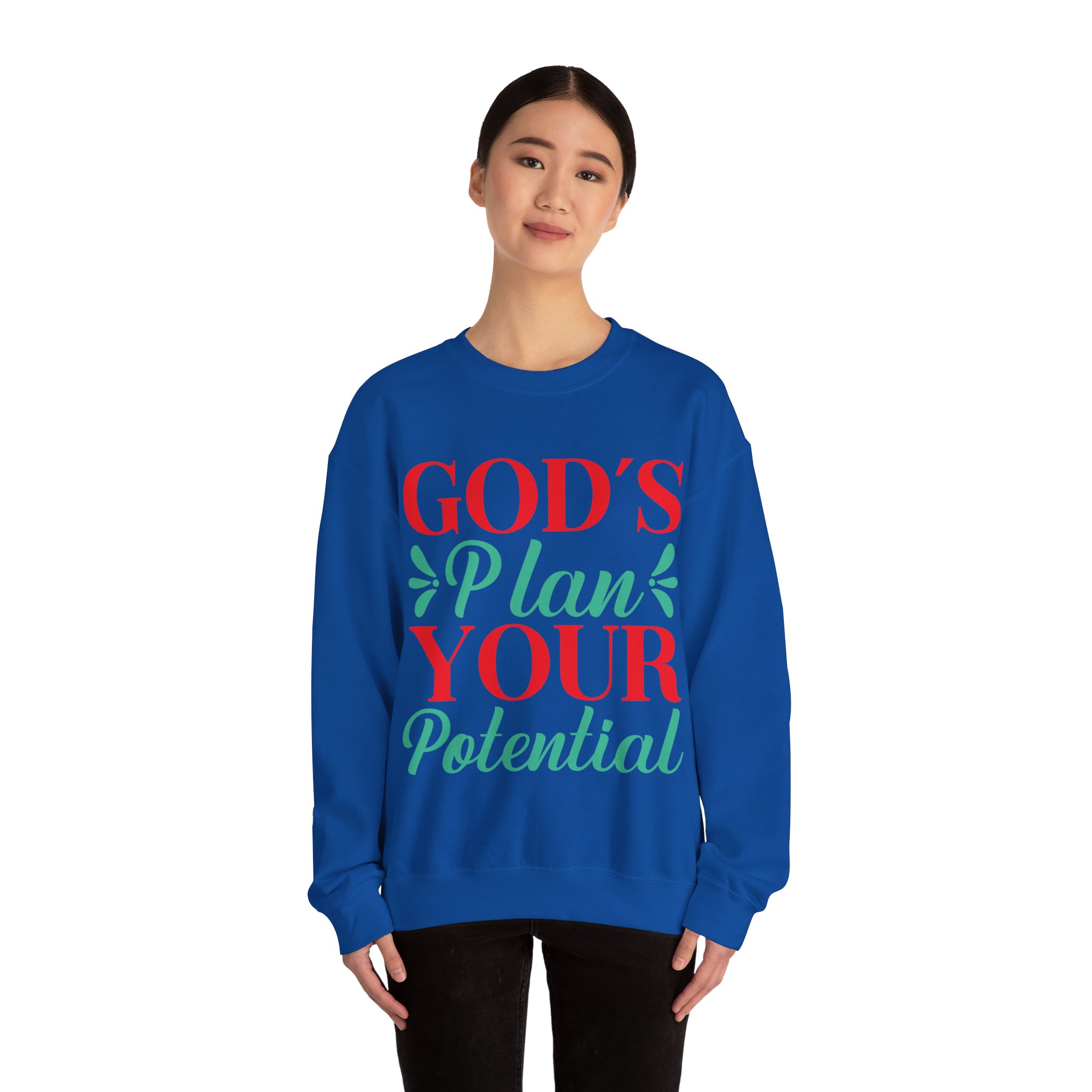 God's plan your potential sweatshirt, Women Jesus Lover Sweatshirt, Religious gift, - Image 28