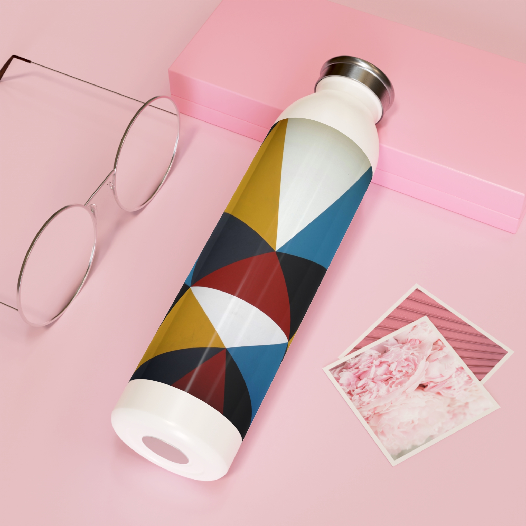 Pattern Slim Water Bottle, Colorful water bottle, Religious gifts, Pattern water bottle. - Image 5