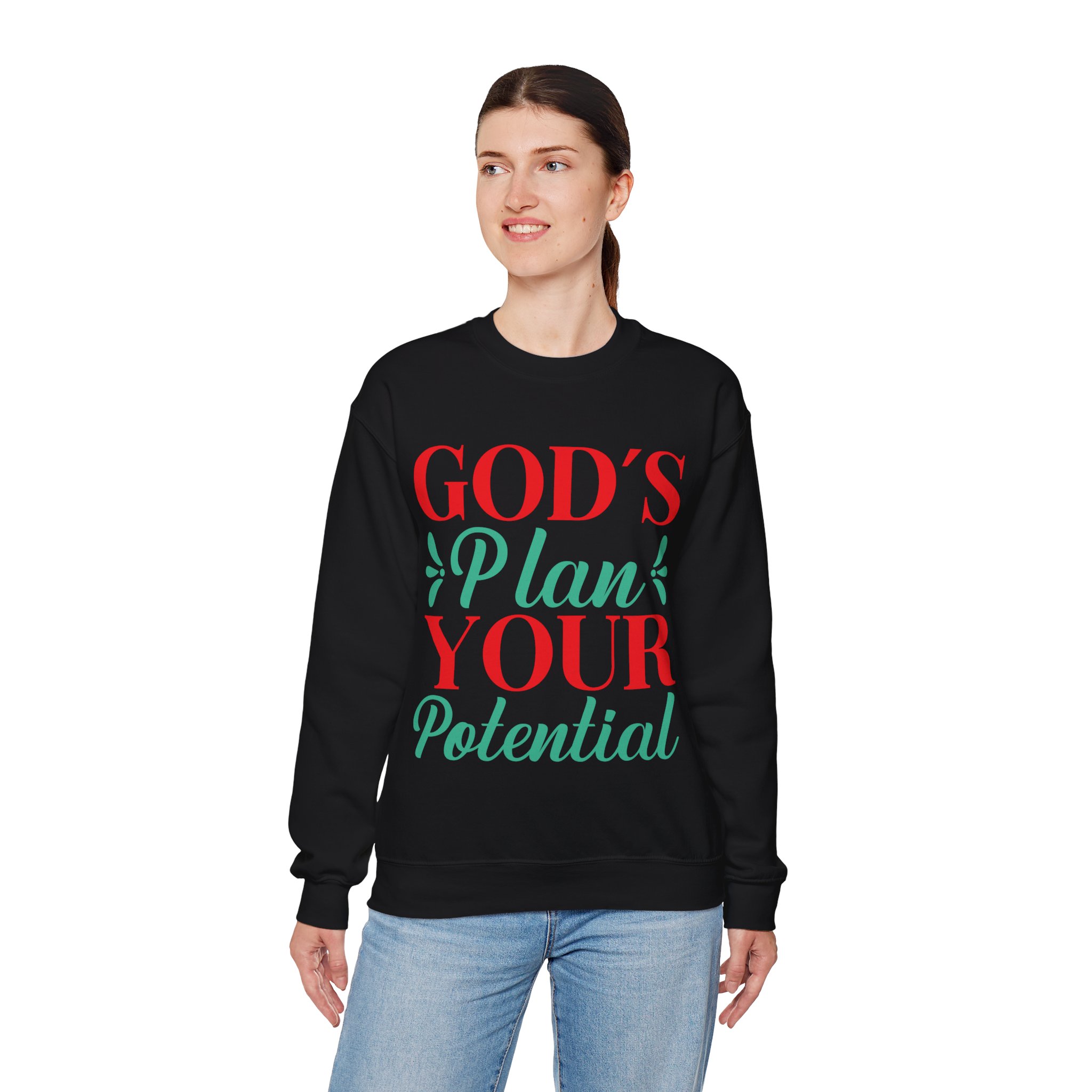 God's plan your potential sweatshirt, Women Jesus Lover Sweatshirt, Religious gift, - Image 12