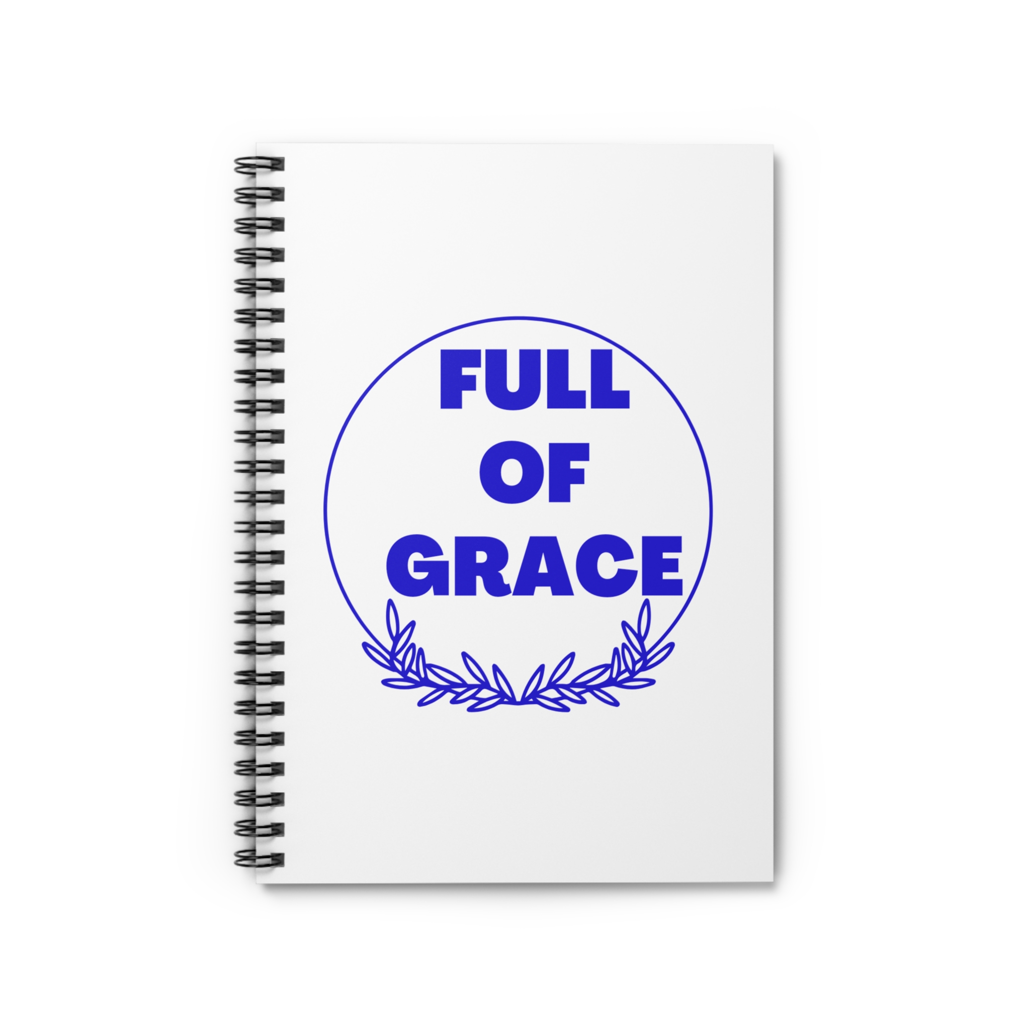 Full of Grace Christian Spiral Notebook