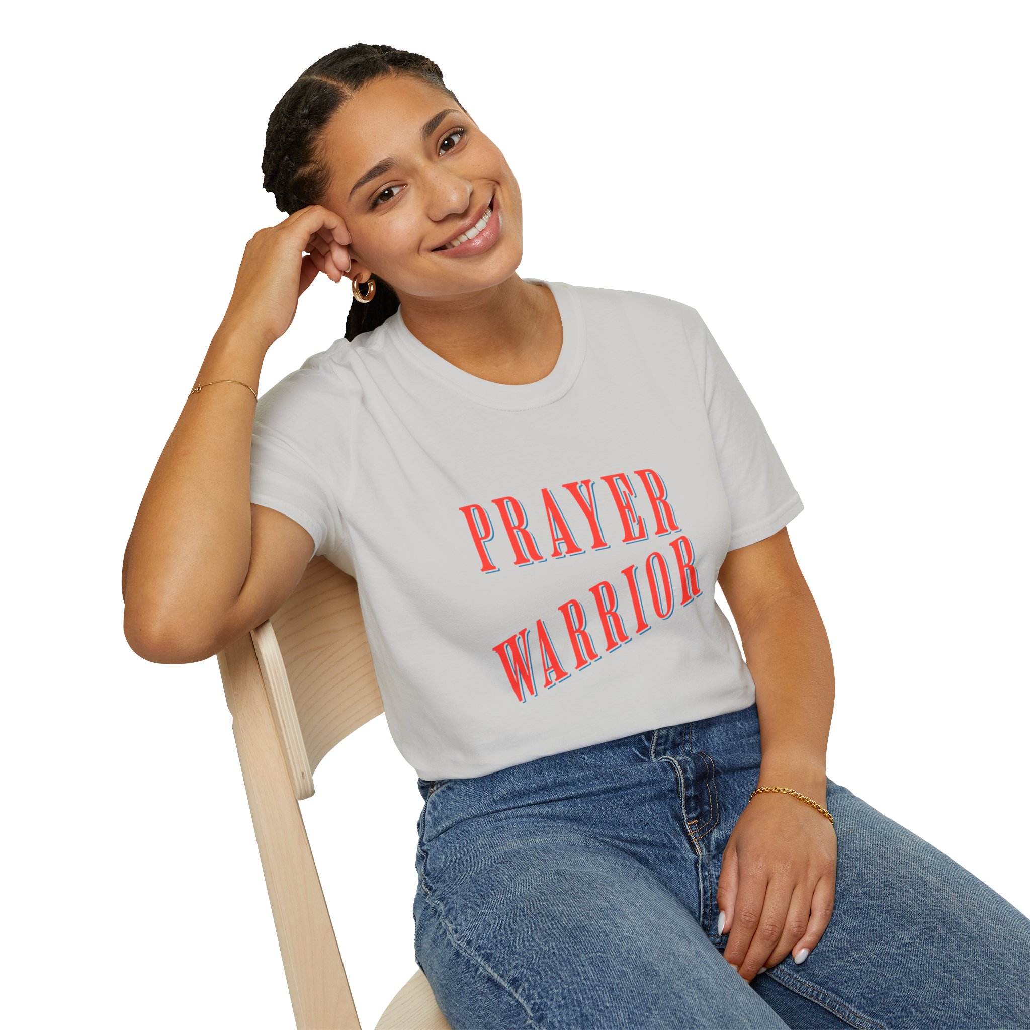 Women Prayer warrior T-Shirt, Christian Faith Graphic tee, Religious outfits, Jesus apparel. - Image 7