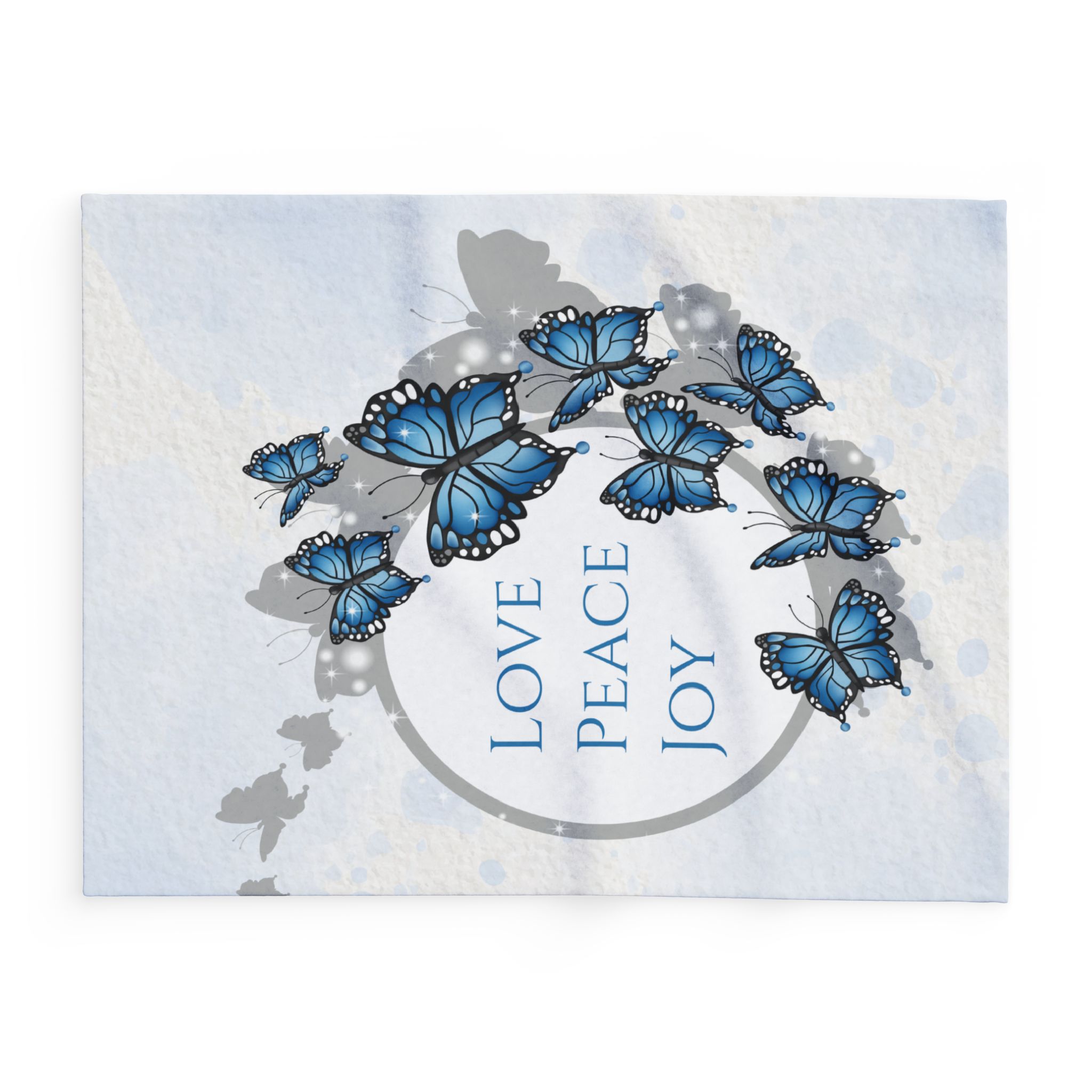 Love Peace and Joy Design-Fleece Blanket - Image 4