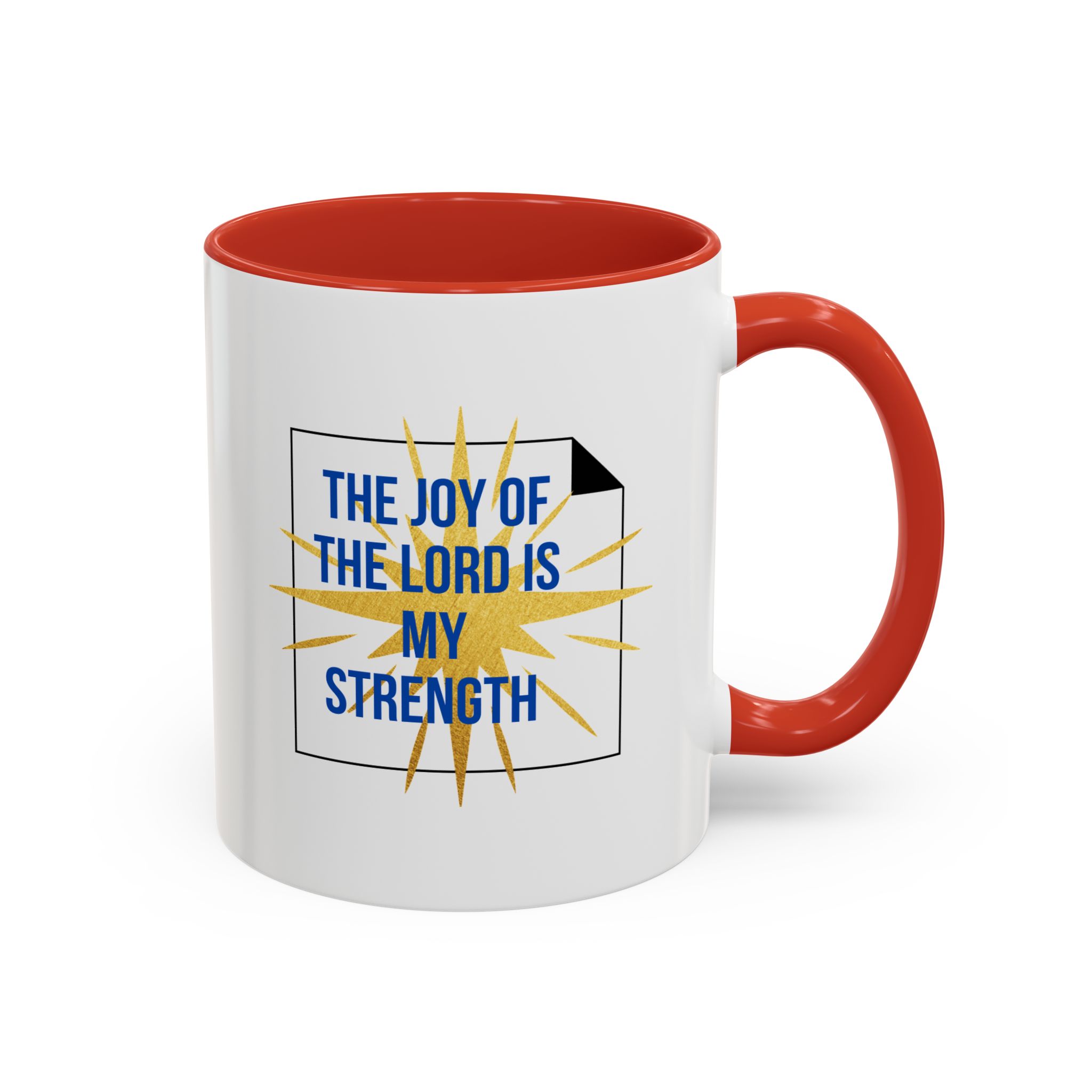 The Joy of the Lord is My Strength Motivational Christian Quotes Mug - Image 8