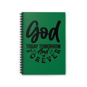 God today tomorrow now and forever spiral notebook journaling religious items