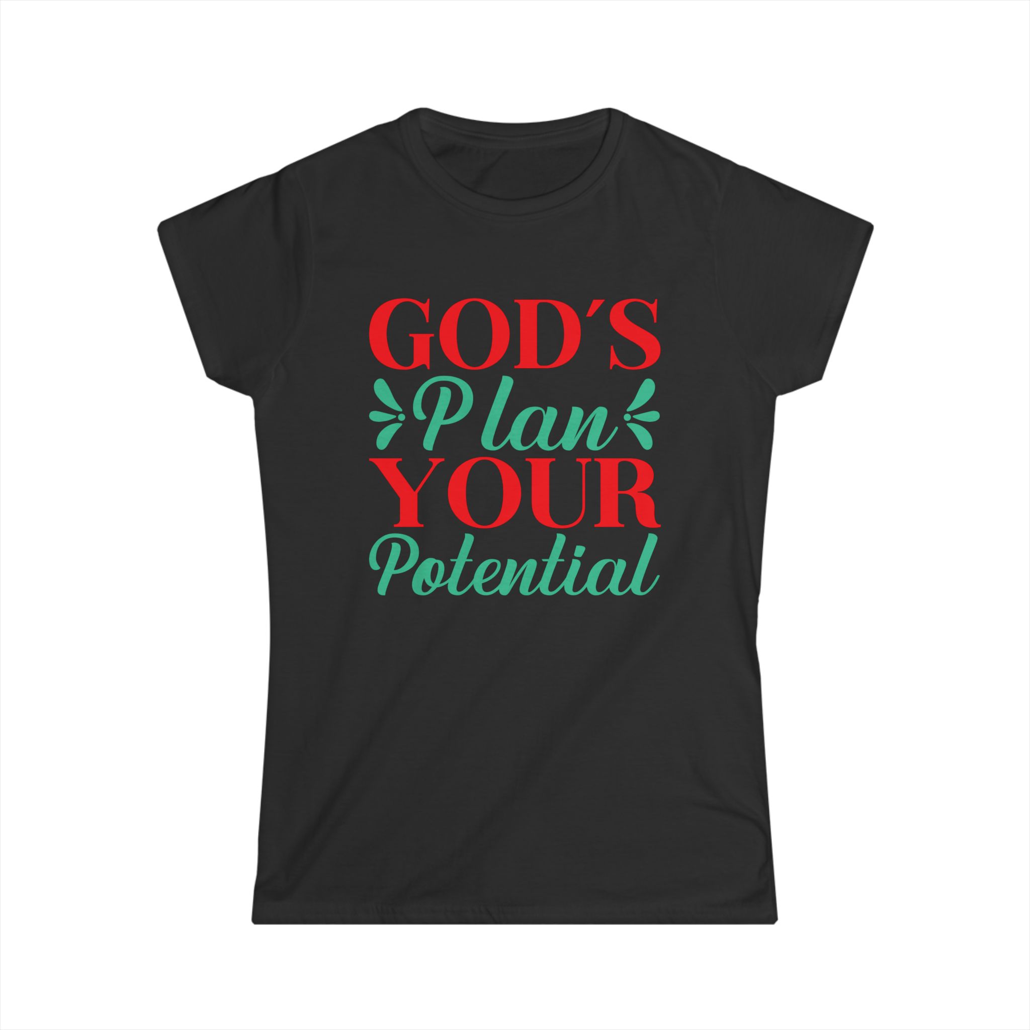 God's plan your potential Women's T-shirt, Religious T-shirt, Motivational T-shirt - Image 5