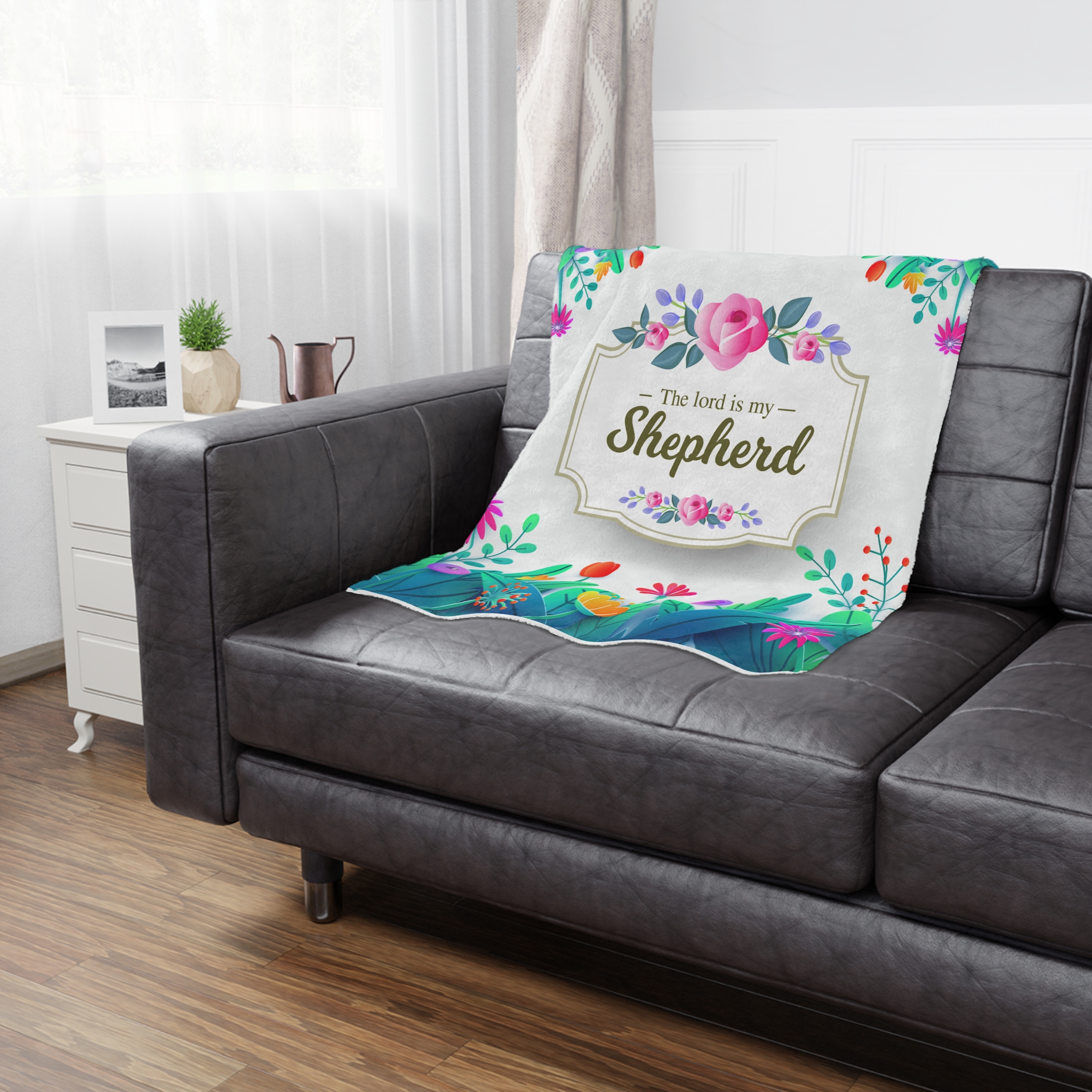 The lord is my shepherd winter blanket - Image 2