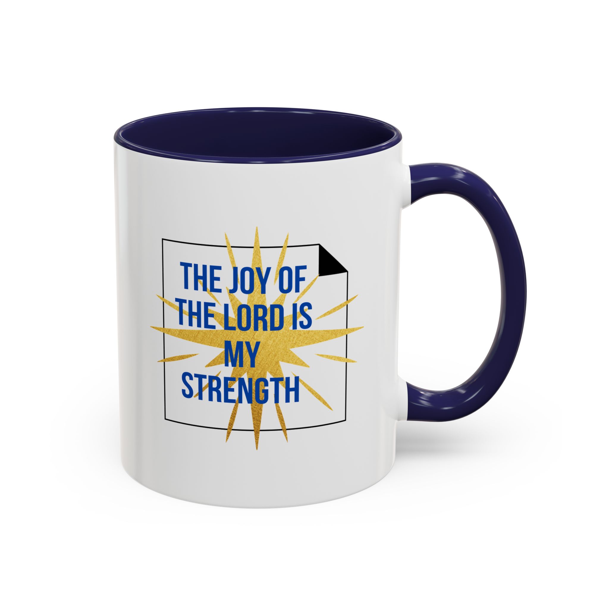The Joy of the Lord is My Strength Motivational Christian Quotes Mug - Image 4