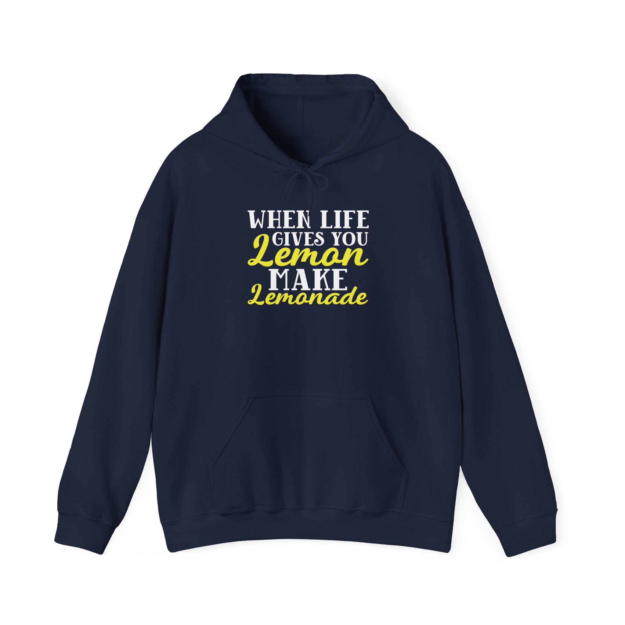 Motivational women hoodie, funny women hoodie sweatshirt, when life gives lemon Hooded Sweatshirt, - Image 2