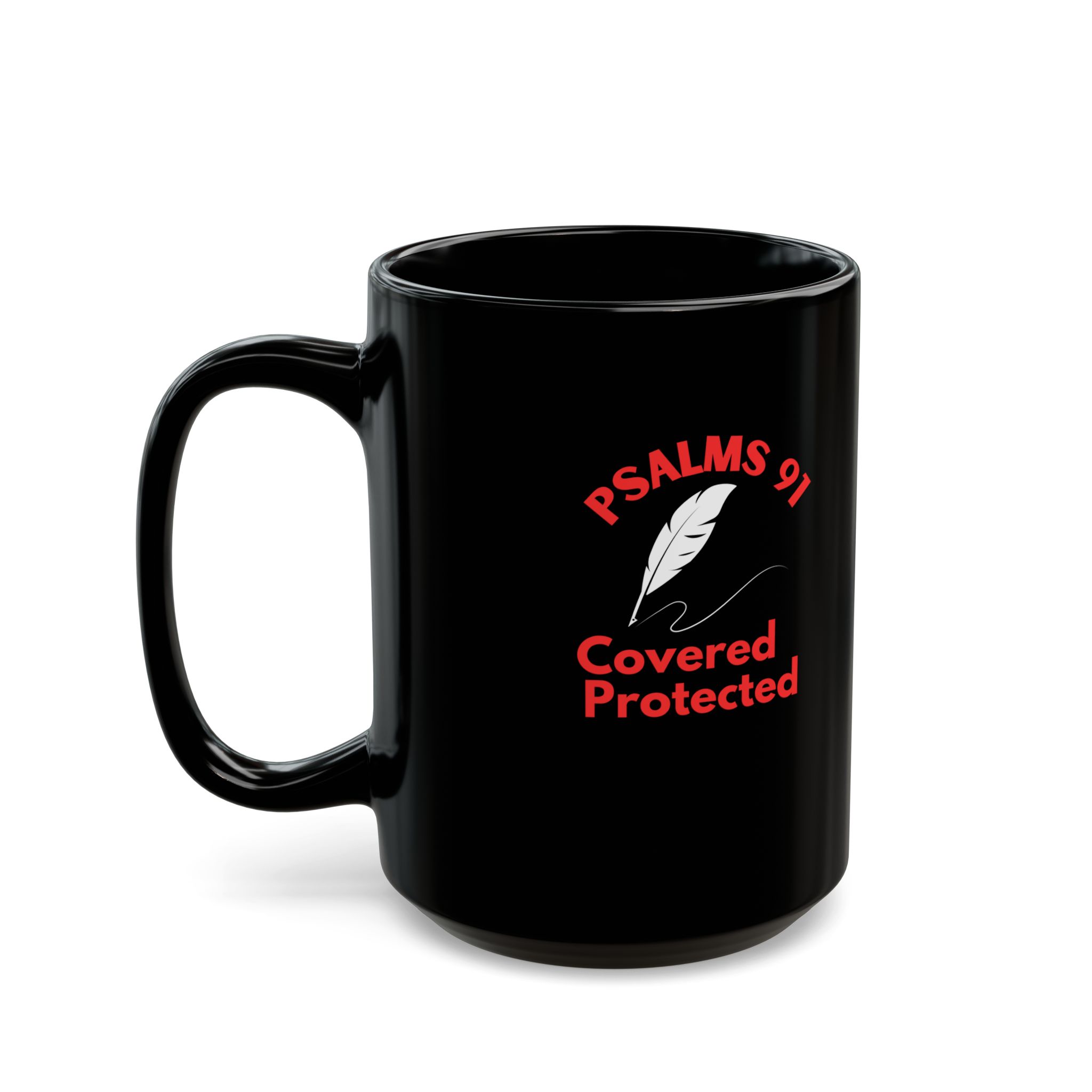 Psalms 91 Black Mug , Christian gifts, Bible verse cup, Bible quotes, Coffee mug, - Image 6
