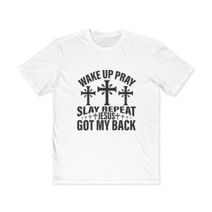 Wake up Pray Men t-shirt, Bible verse t-shirt, Christian apparel, religious gifts.