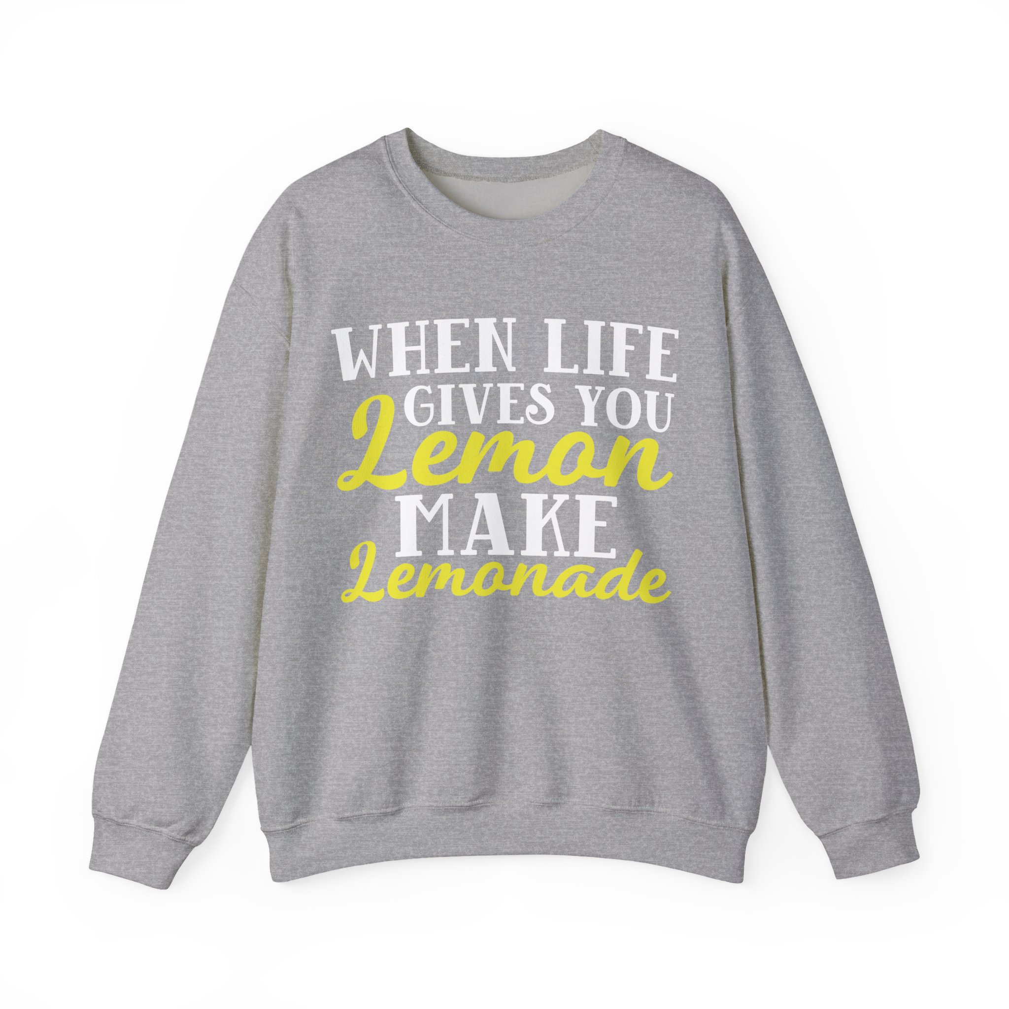 When life give you lemon Inspirational Sweatshirt Women, Funny Motivational t-shirt, Positive quotes, Faith women sweater, - Image 4