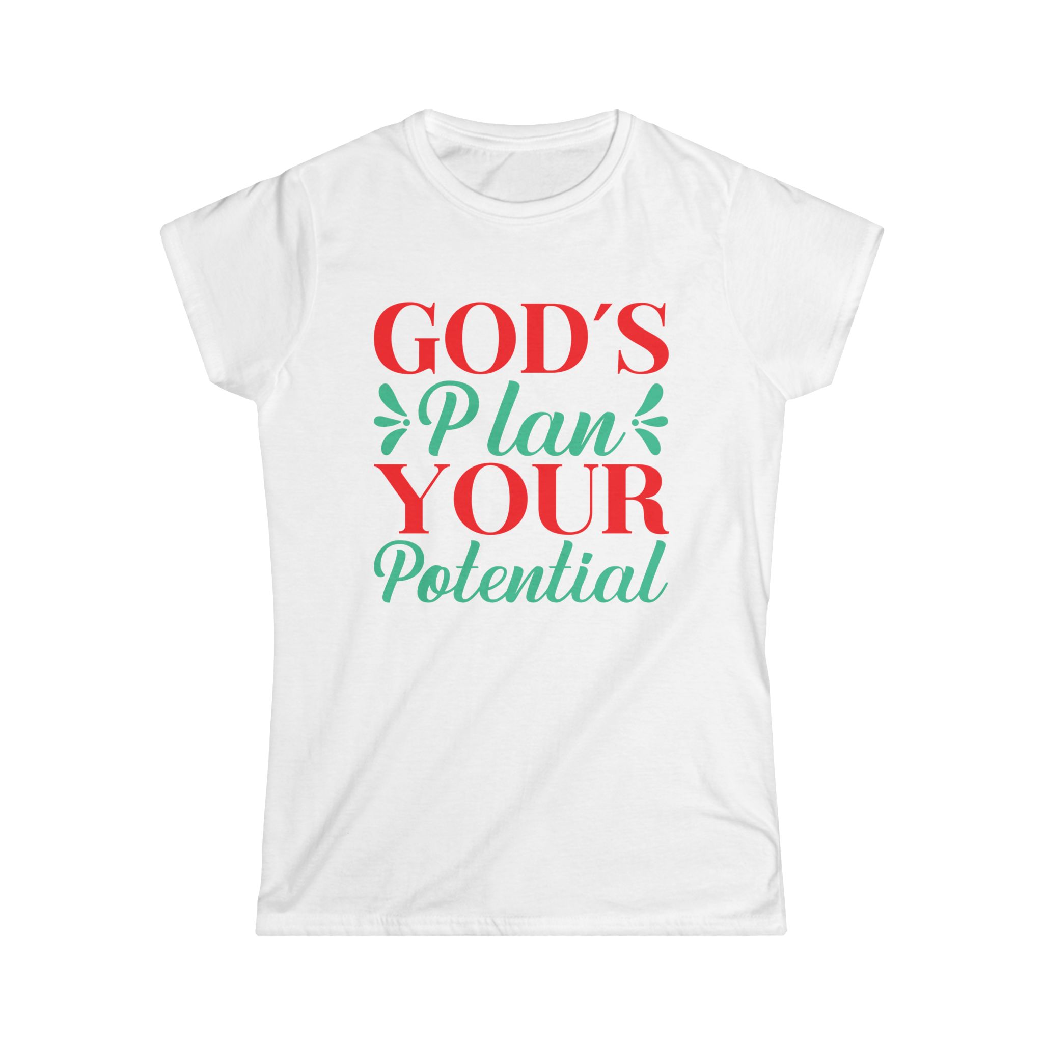 God's plan your potential Women's T-shirt, Religious T-shirt, Motivational T-shirt - Image 4