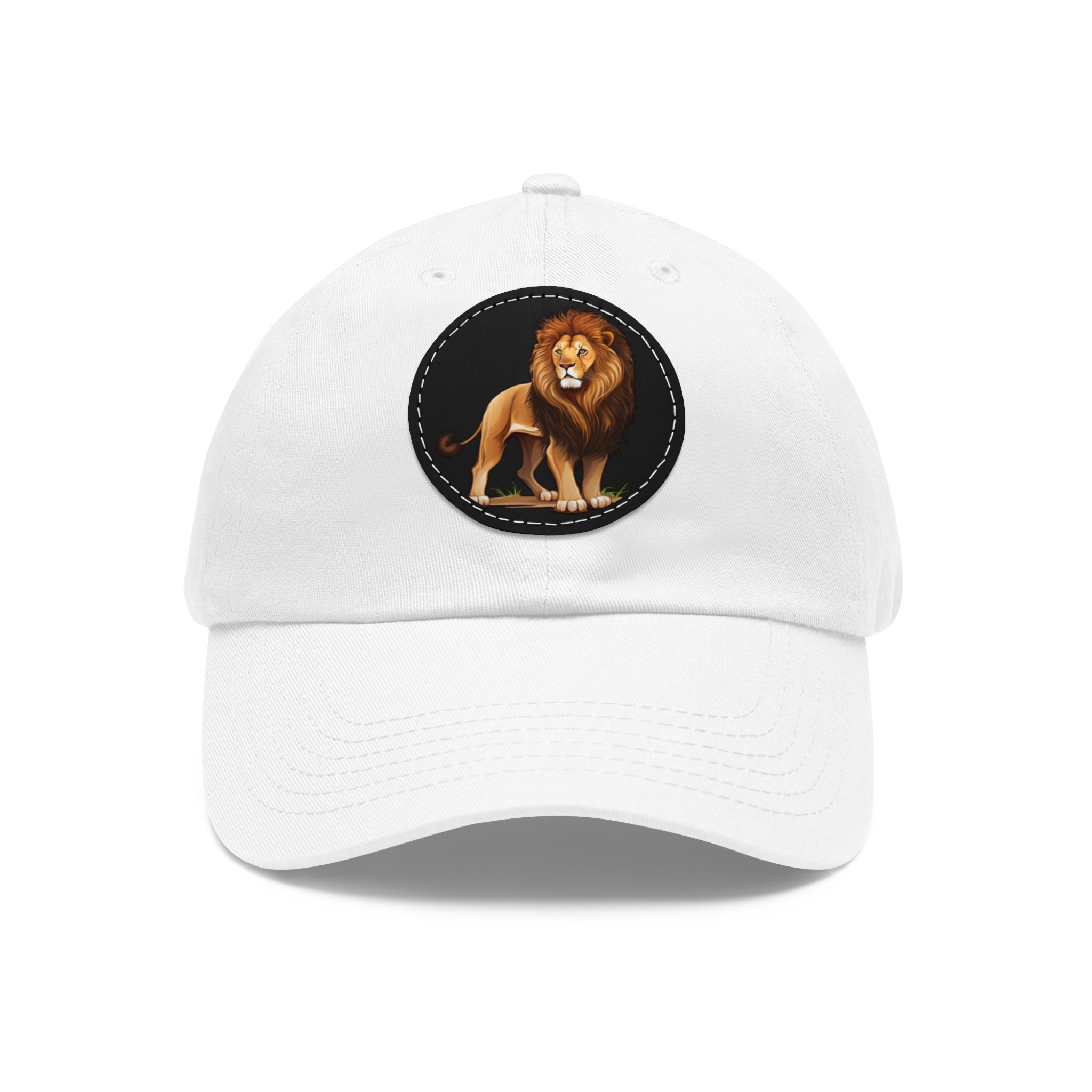 Lion Of Judah Hat with Leather Patch (Round)