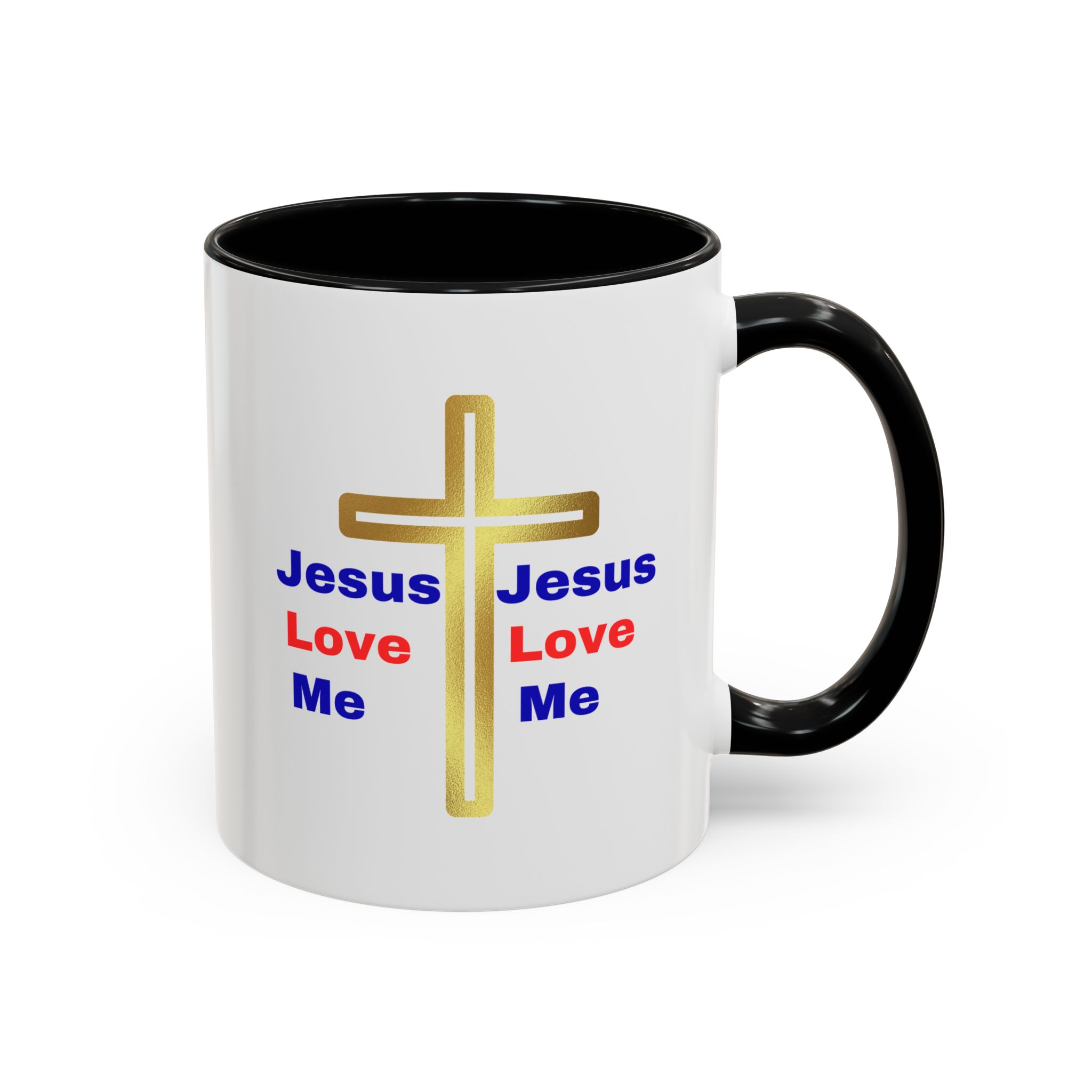 Jesus love me christian coffee cups