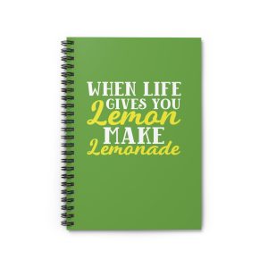 When life gives you lemon Inspirational notebook