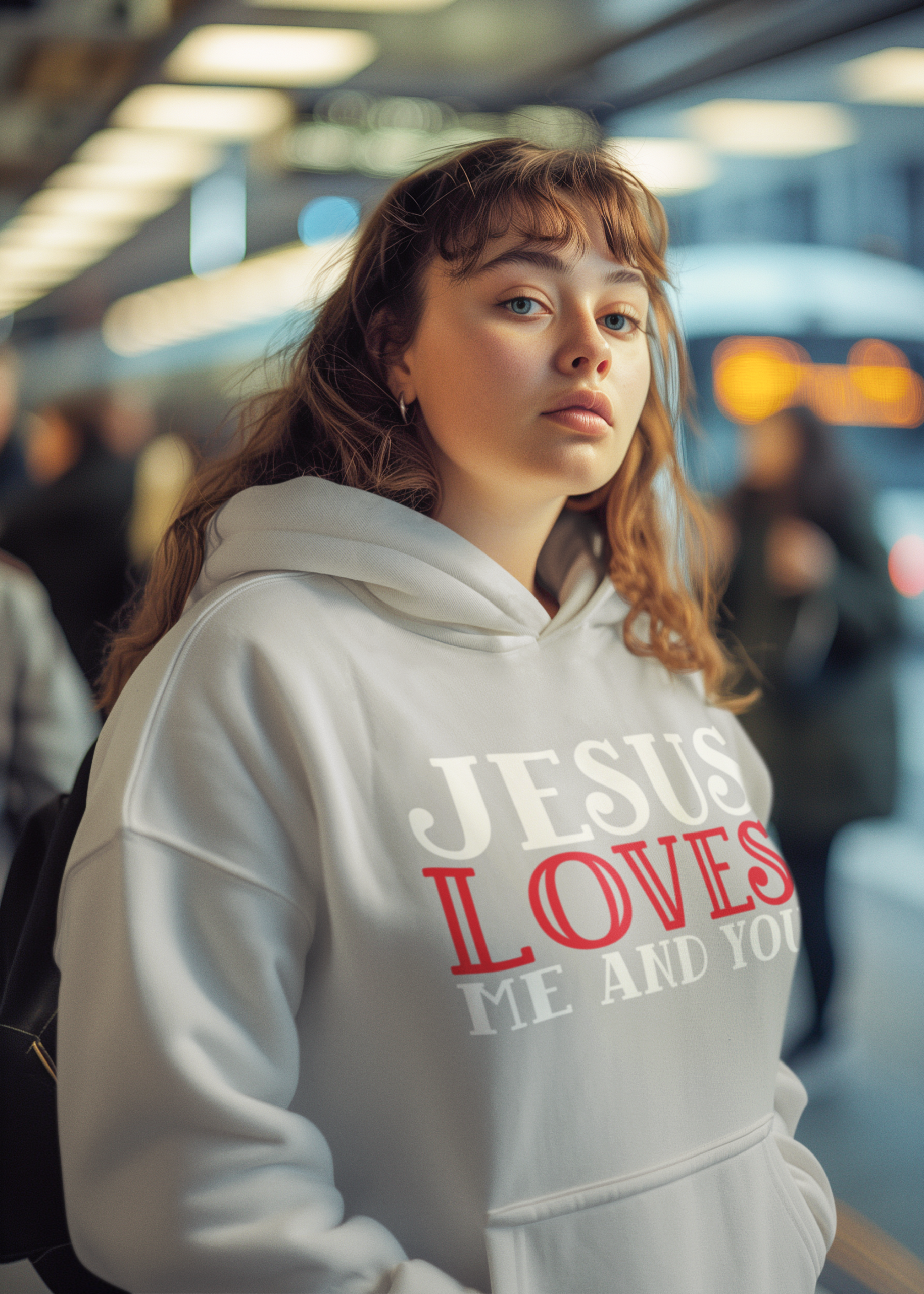 Jesus Loves Me And You Women Heavy Blend™ Hooded Sweatshirt - Image 9