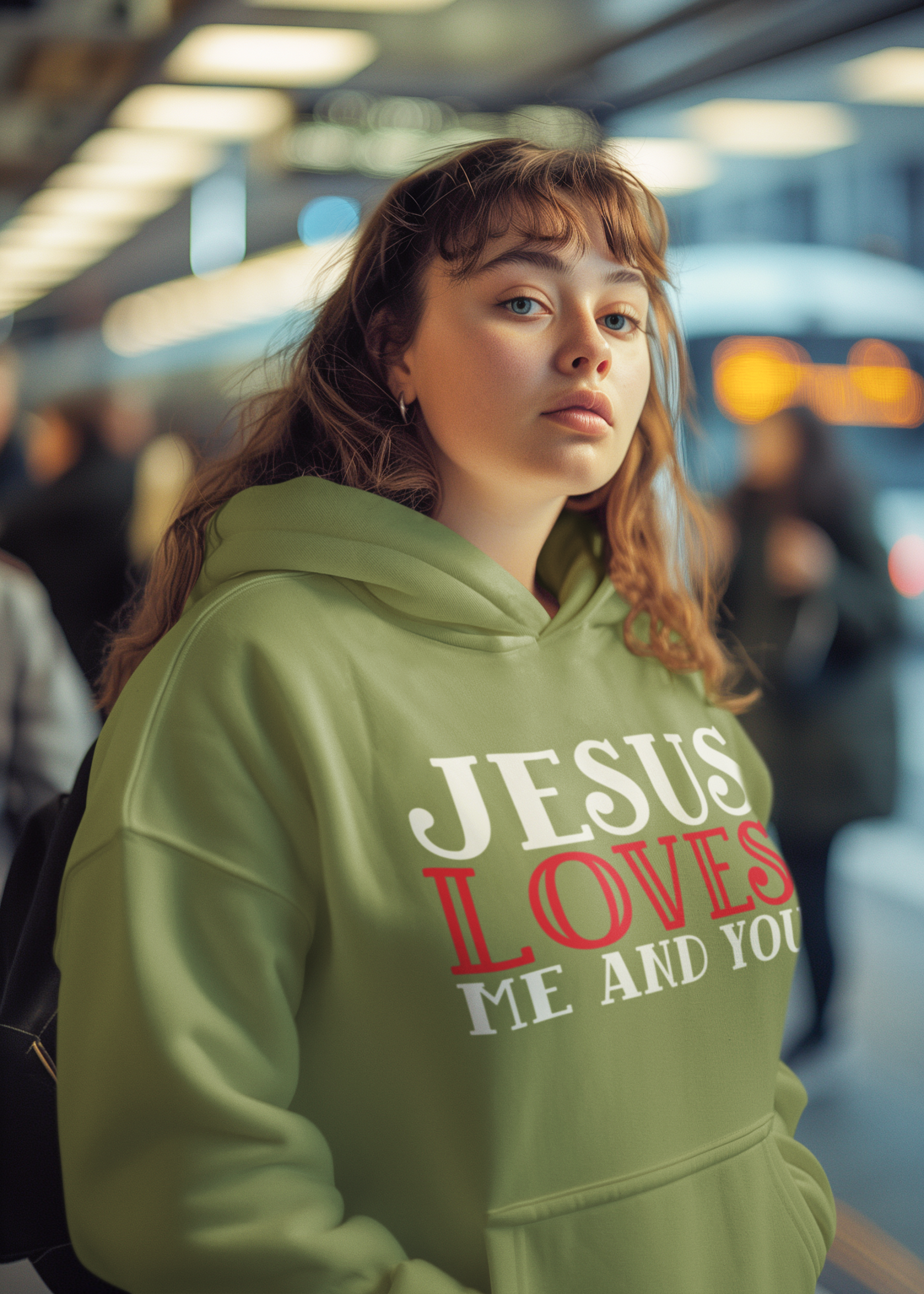 Jesus Loves Me And You Women Heavy Blend™ Hooded Sweatshirt - Image 5
