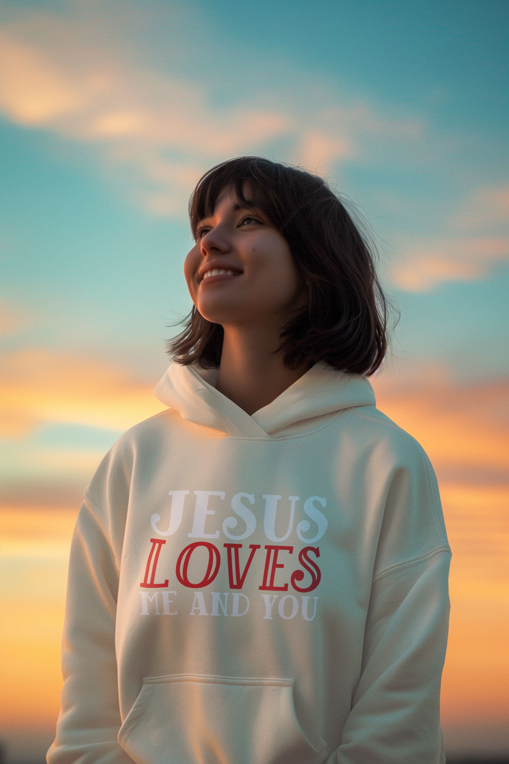 Jesus Loves Me And You Women Heavy Blend™ Hooded Sweatshirt - Image 11