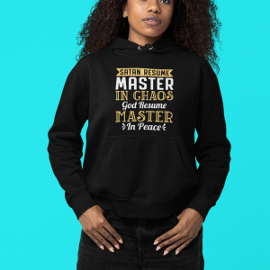 Satan Resume master in chaos hooded sweatshirt, Women Sweatshirt