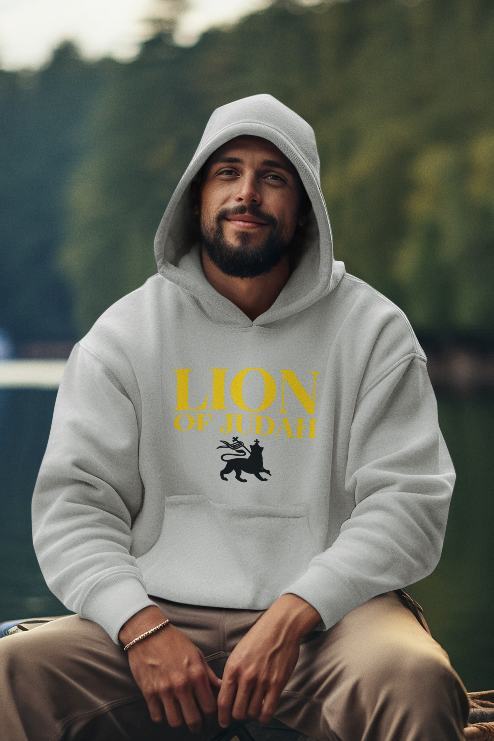Lion of Judah Men Pull over Three-Panel Fleece Hoodie - Image 2
