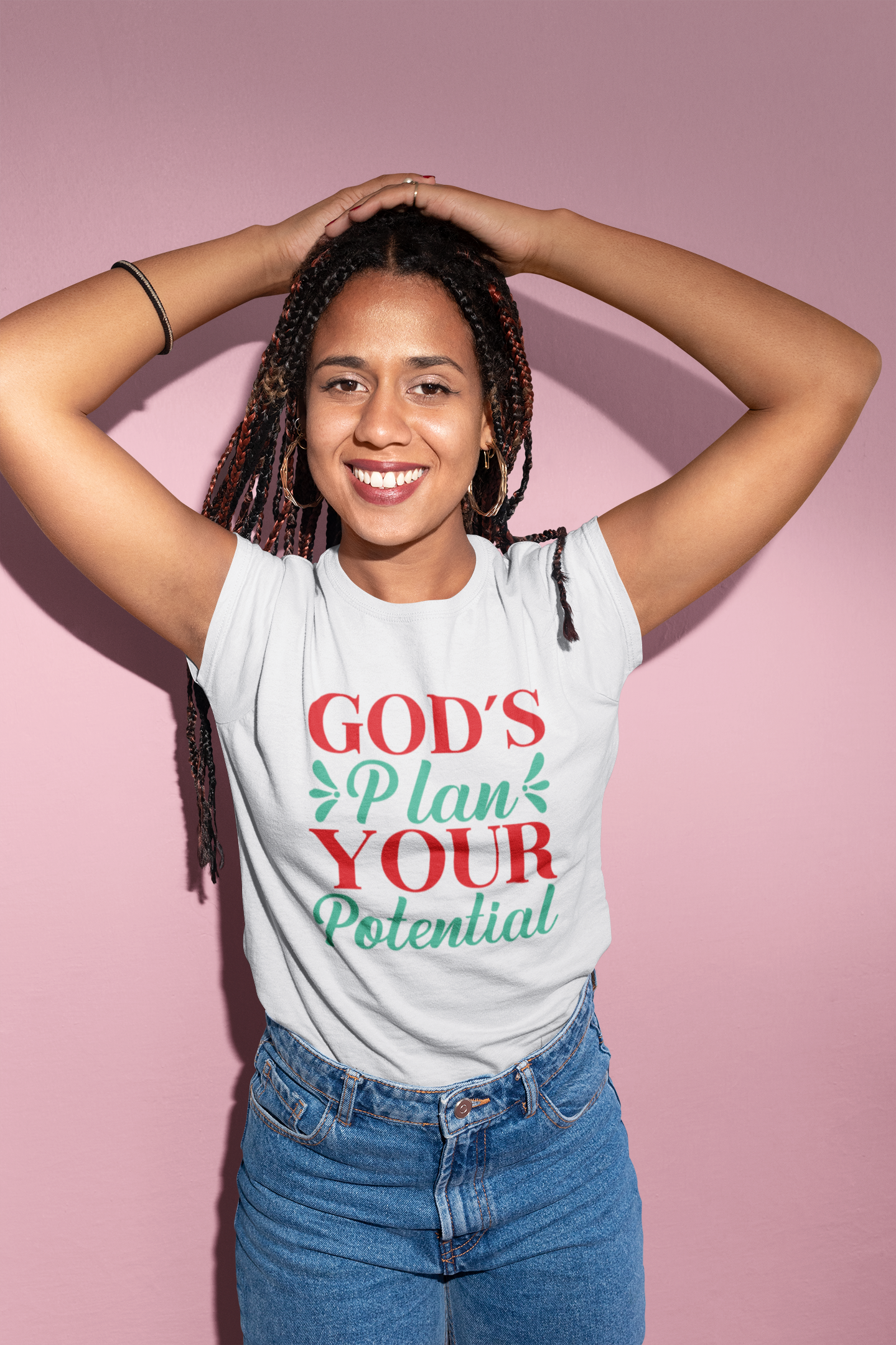 God's plan your potential Women's T-shirt, Religious T-shirt, Motivational T-shirt