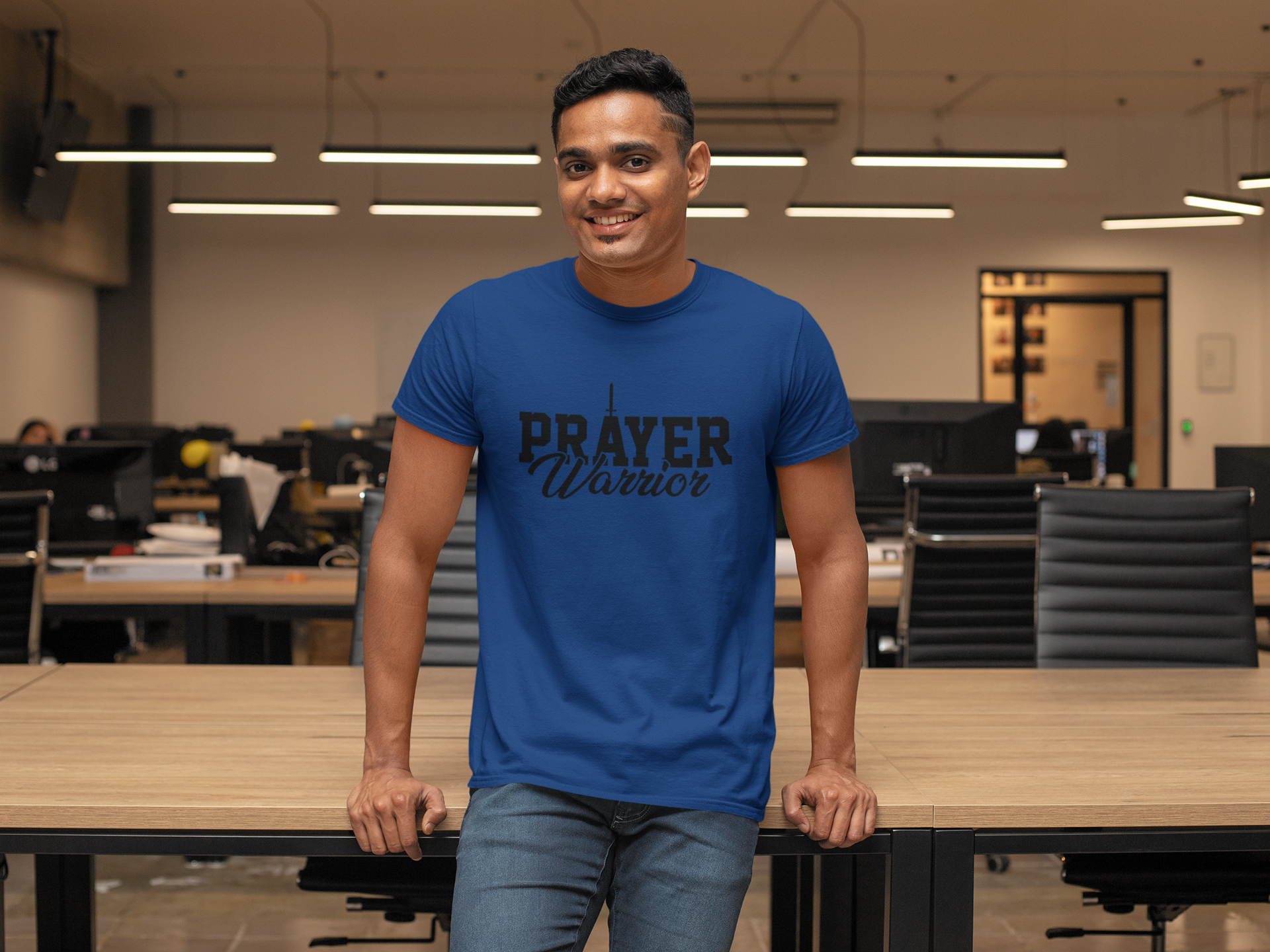 Men Prayer Warrior t-shirt, Bible verse t-shirt, Christian apparel, religious gifts. - Image 7